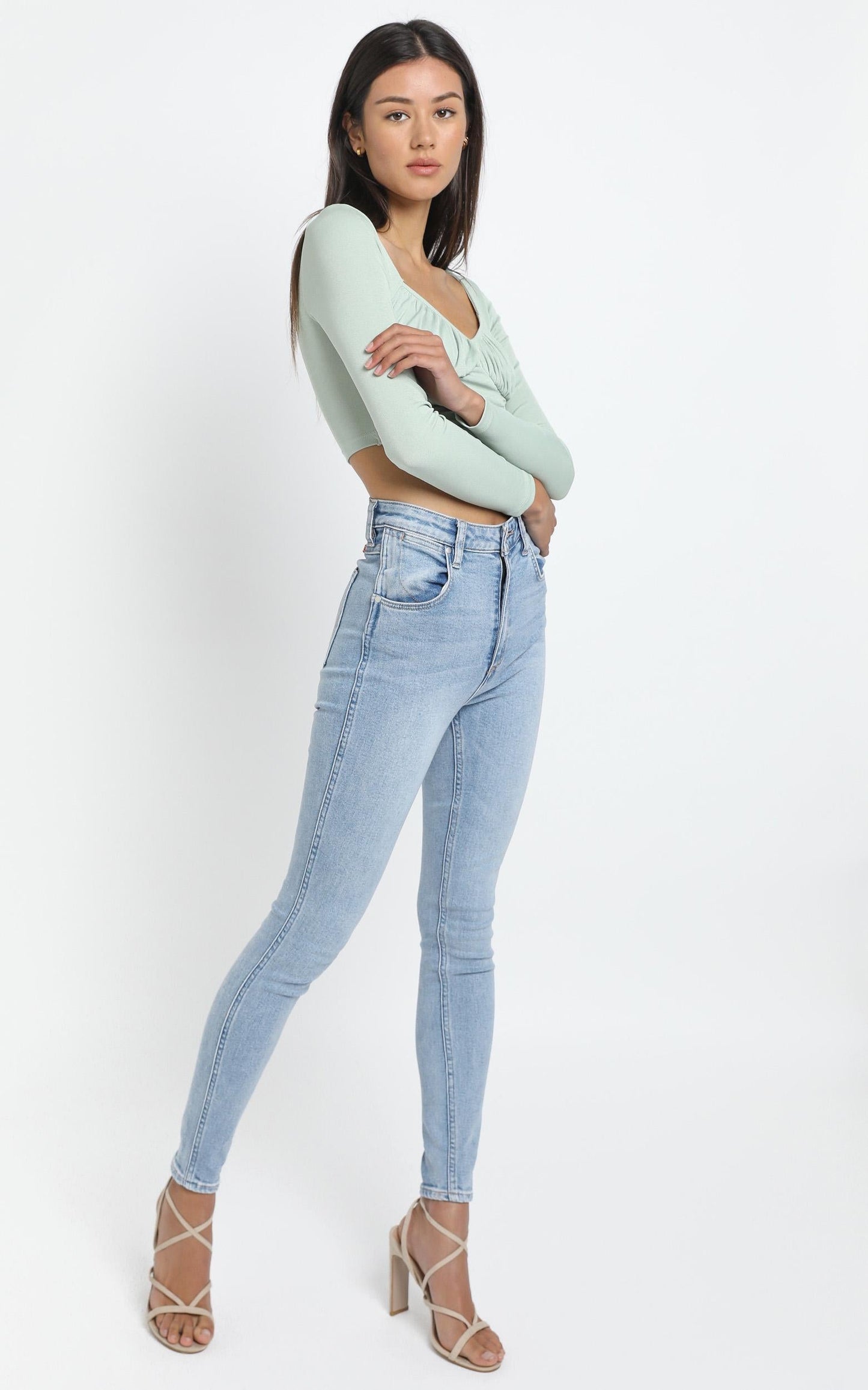 Luyu Top in Sage