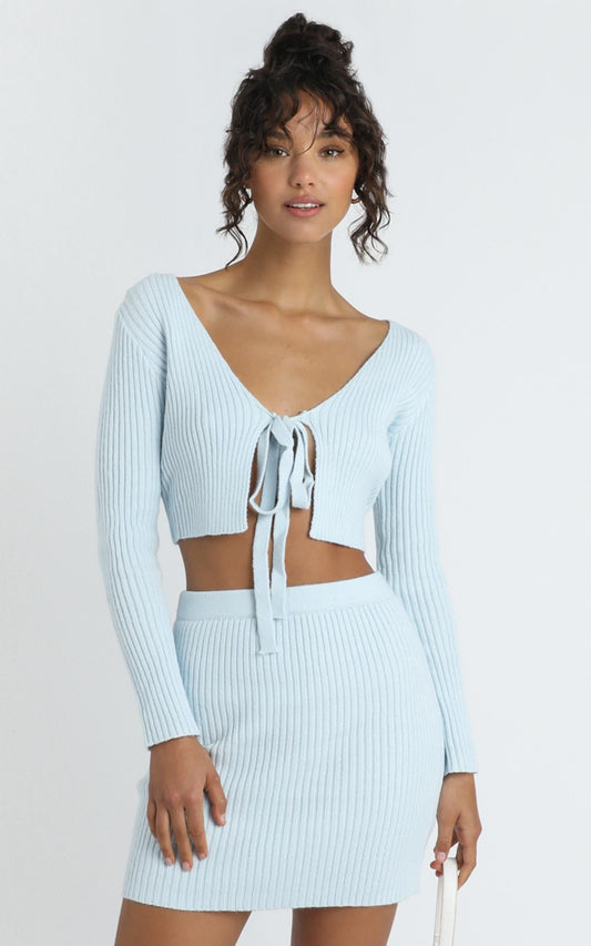 Winifred Top in Pastel Blue