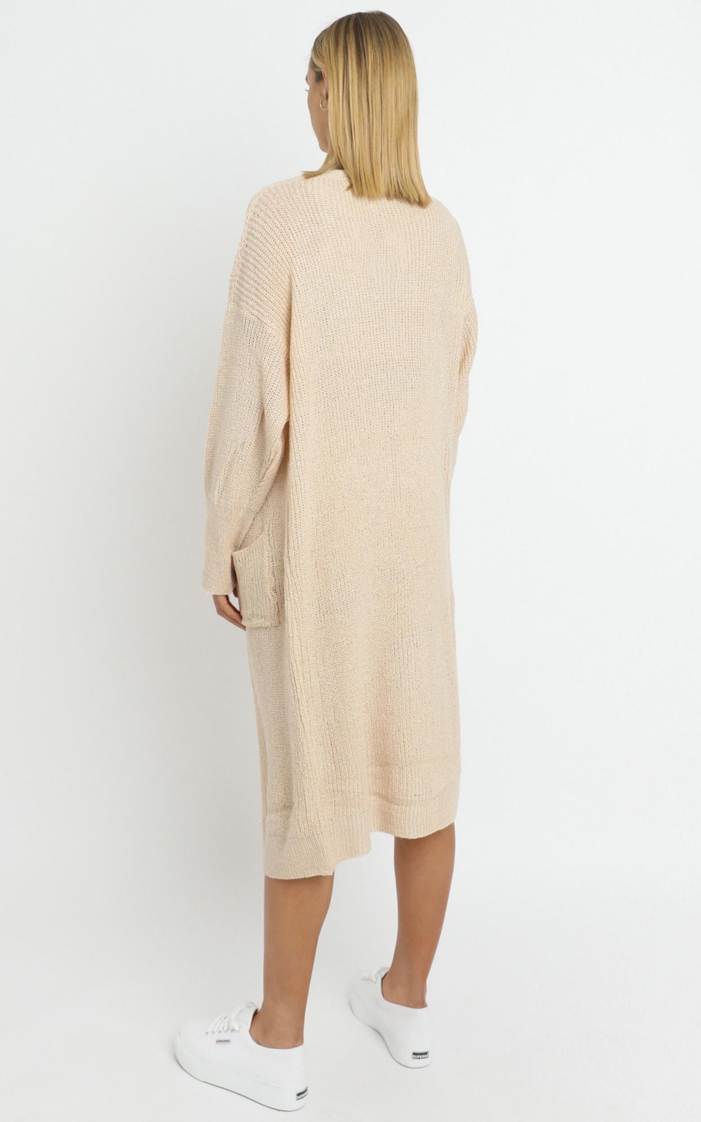 Saffron Knit Three Piece Set in Beige