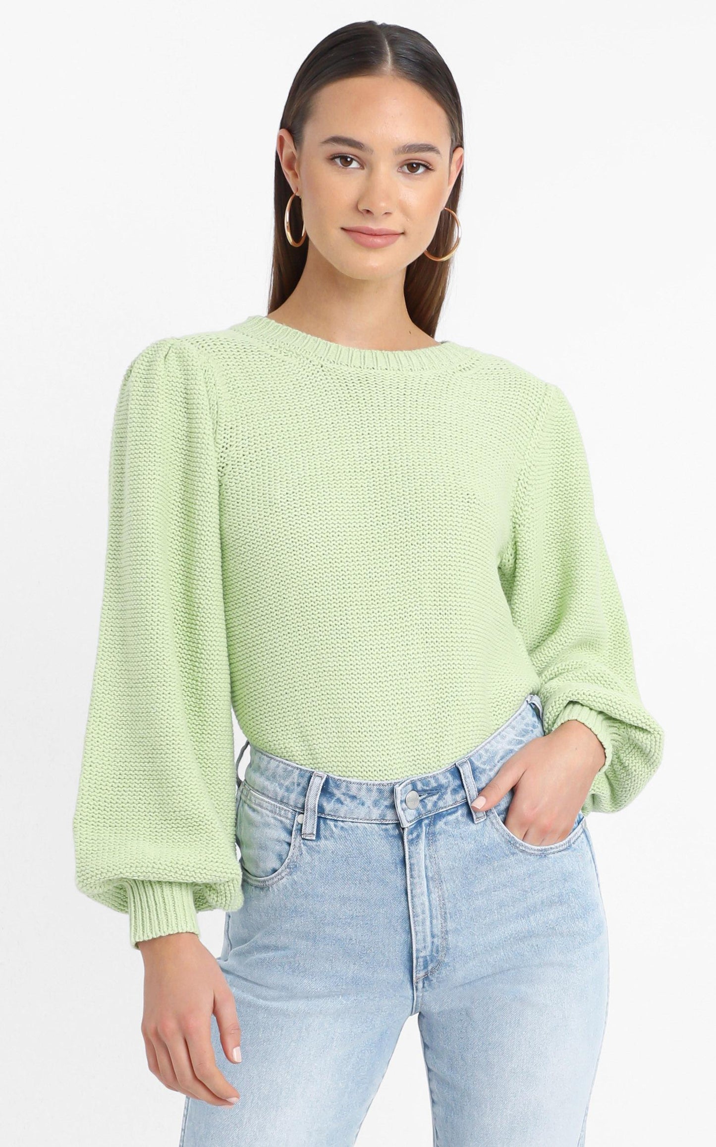 Safia Knit Jumper in Green