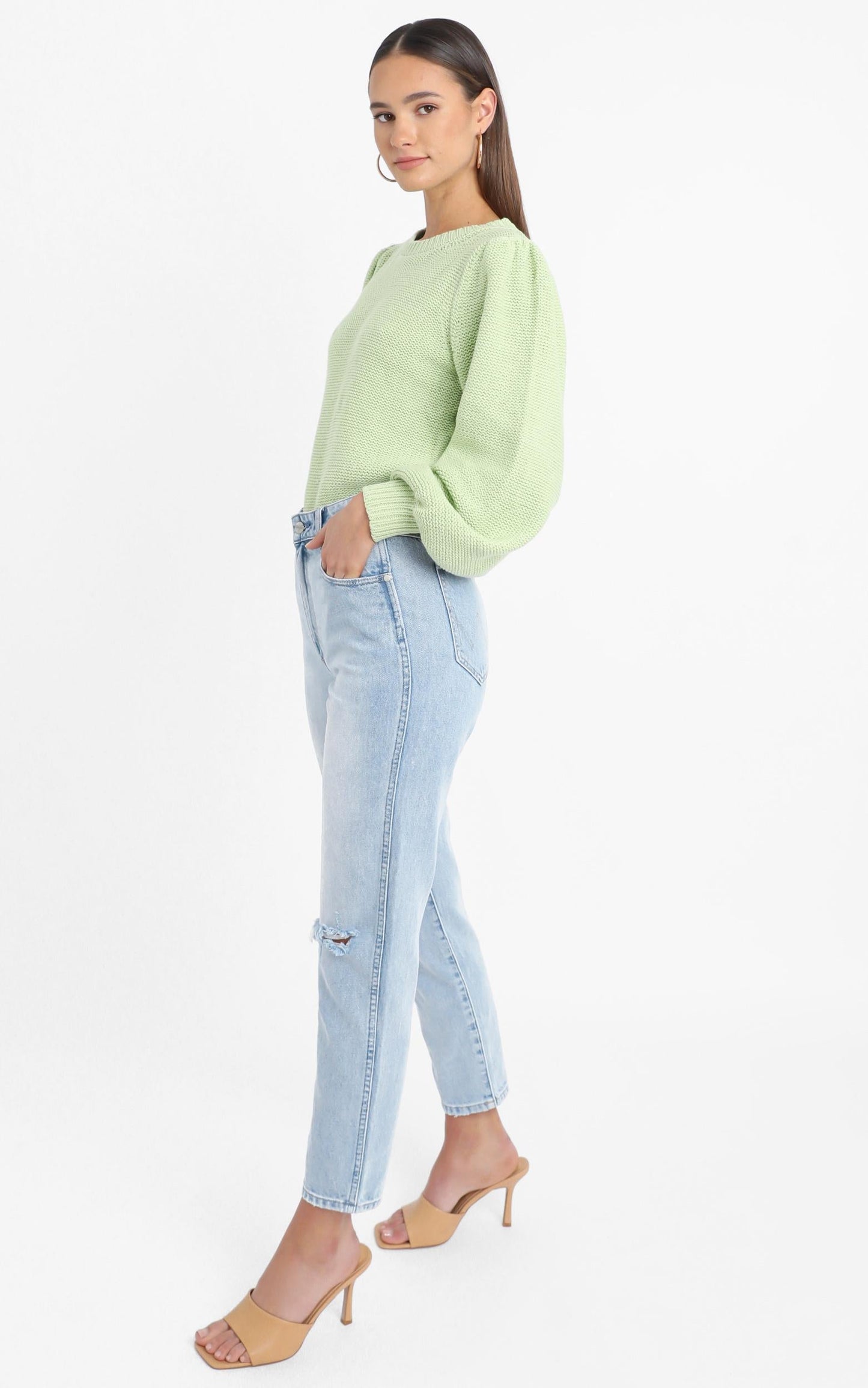 Safia Knit Jumper in Green