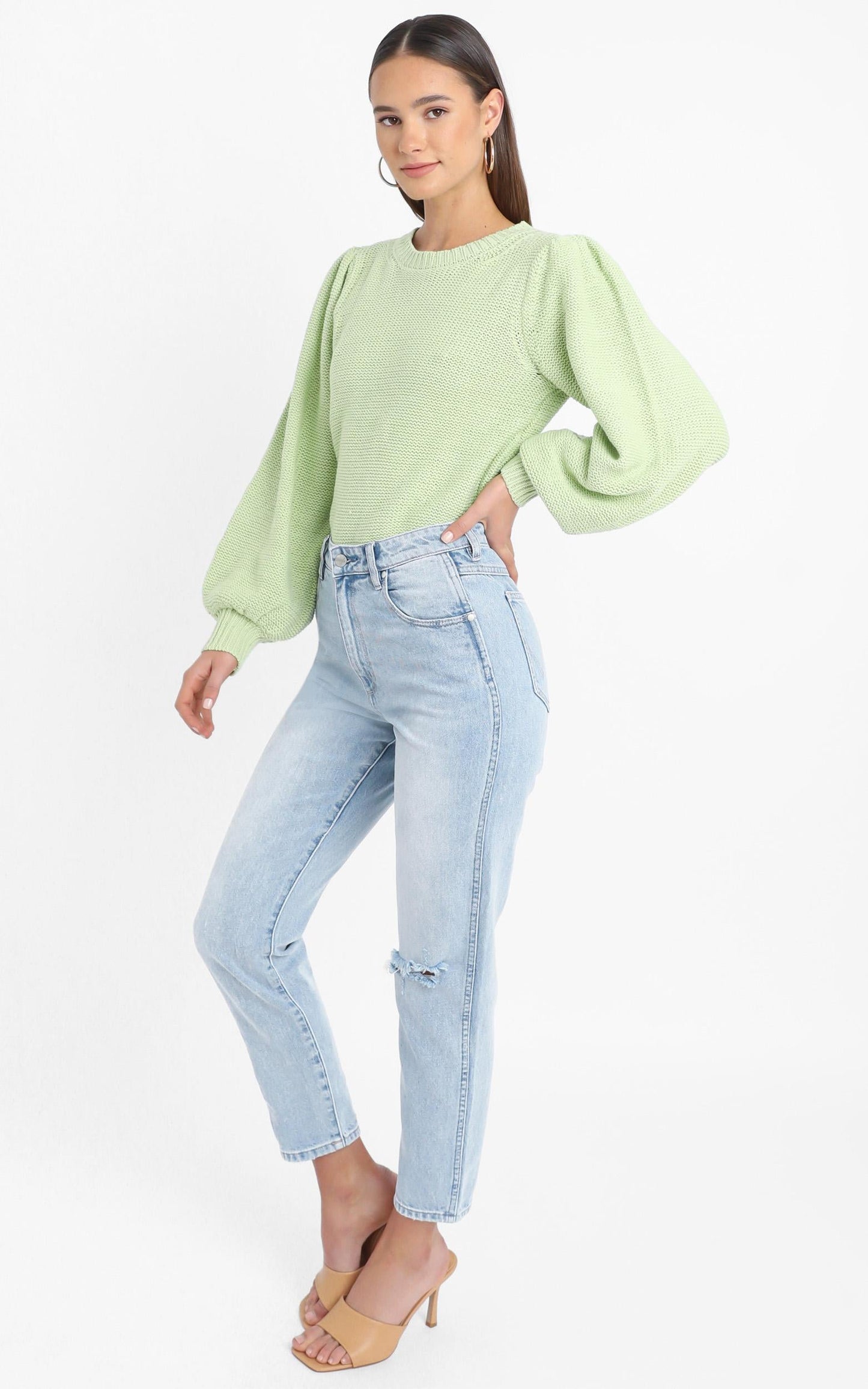 Safia Knit Jumper in Green