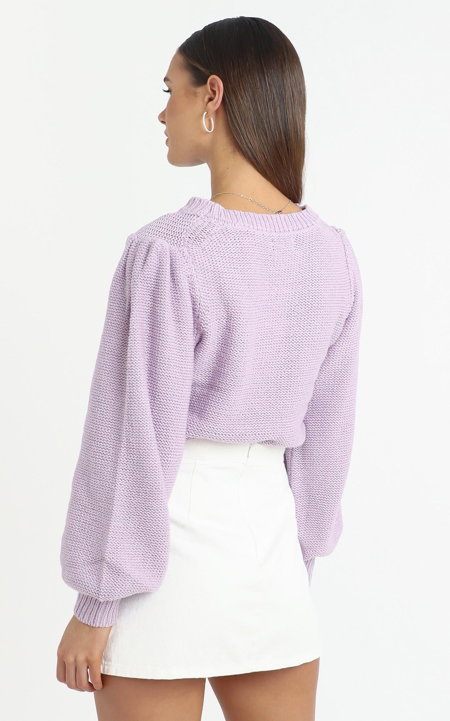 Safia Knit Jumper in Lilac