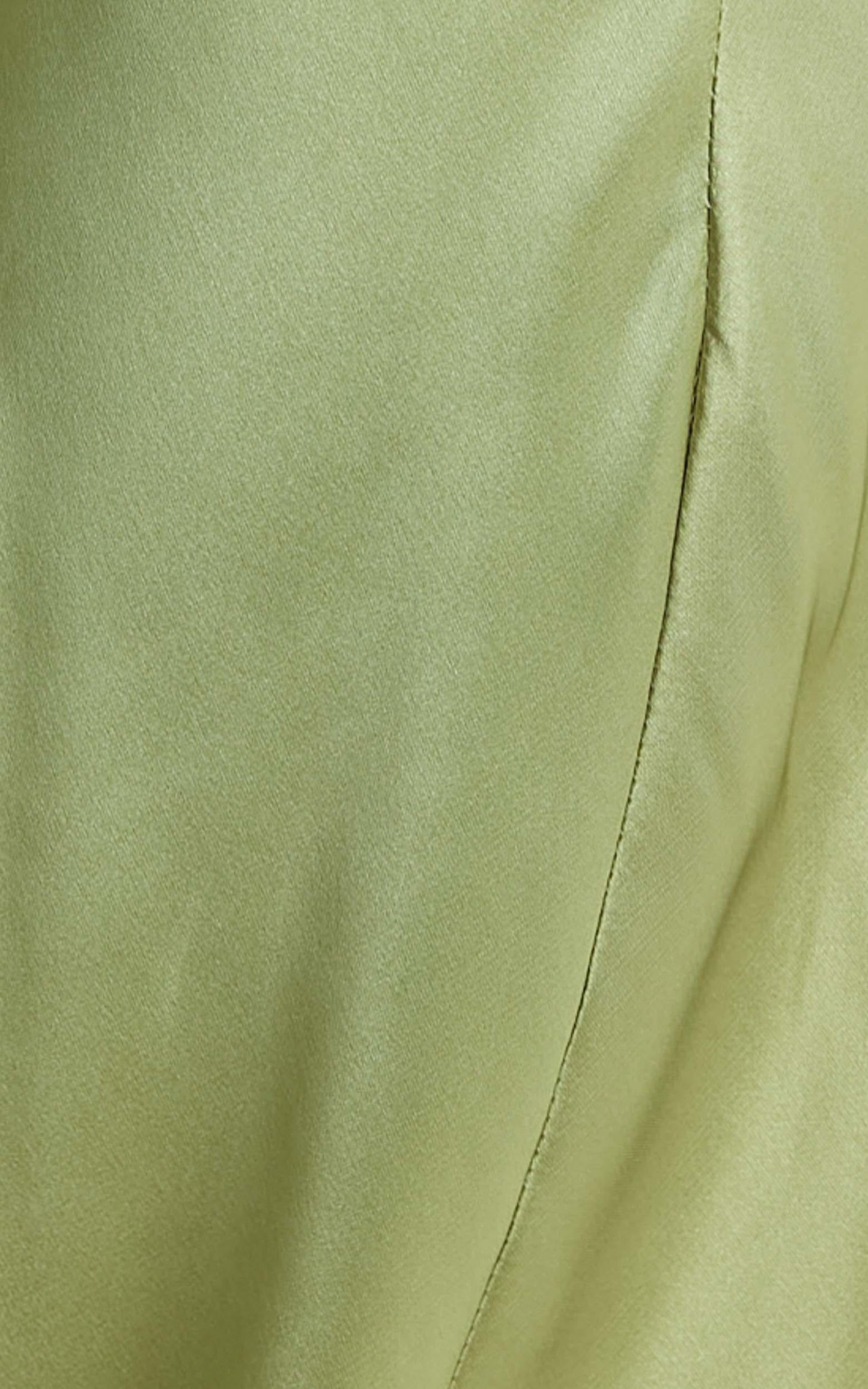Salacia Skirt in Olive Satin