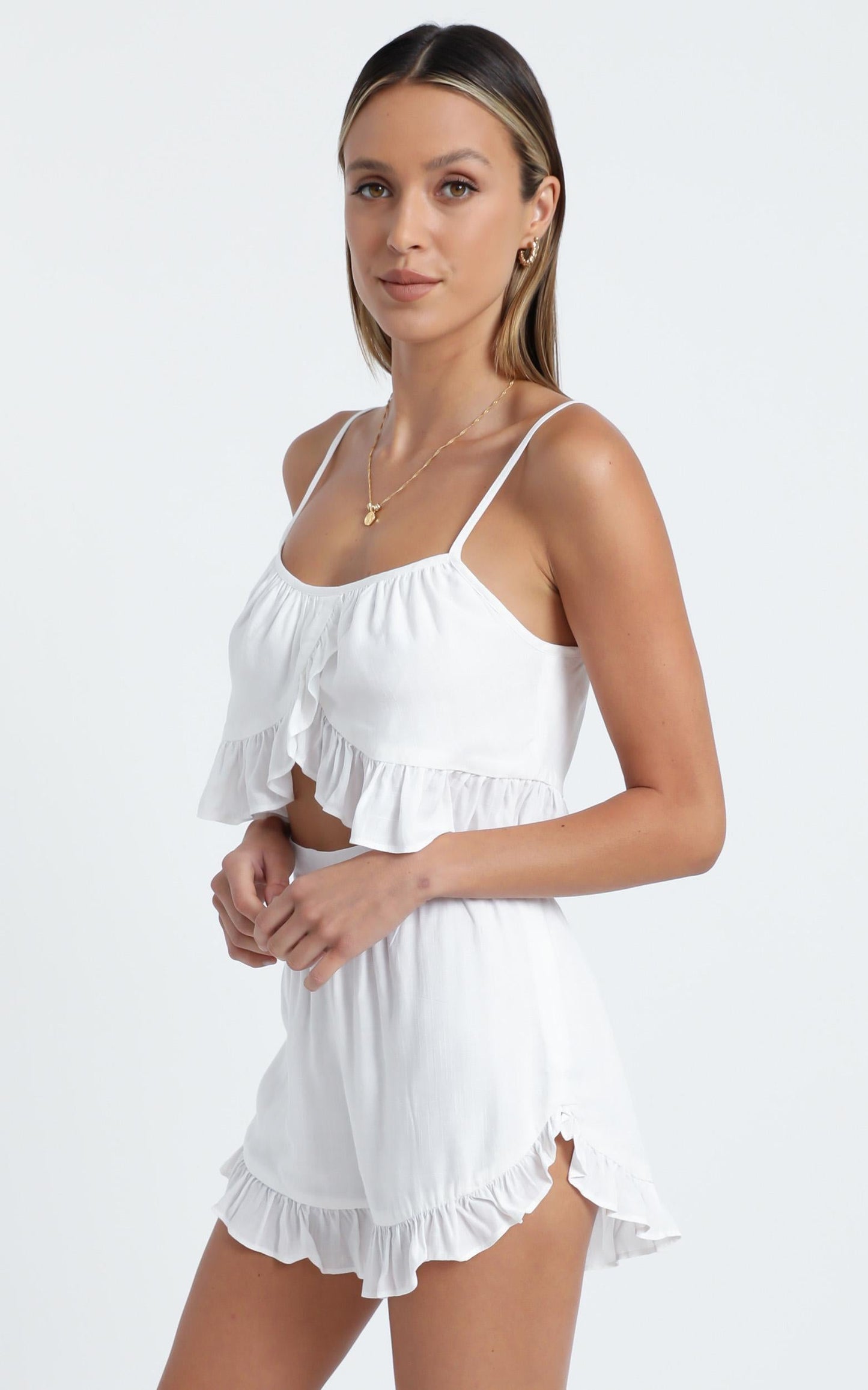 Samira Two Piece Set in White