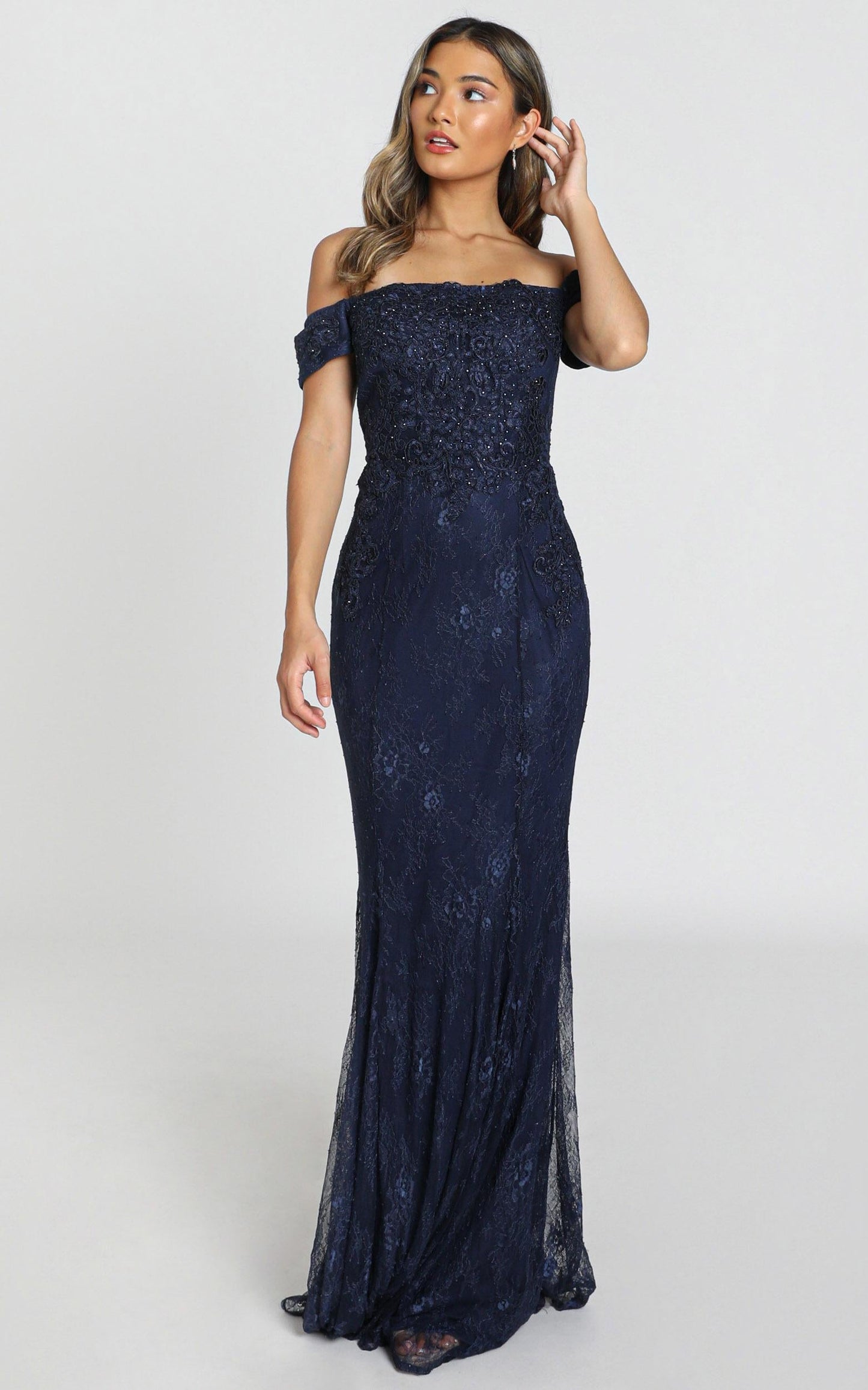 San Pedro Dress in navy