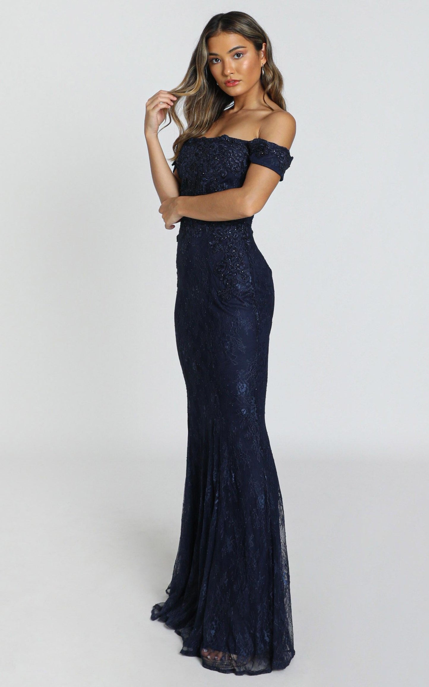 San Pedro Dress in navy