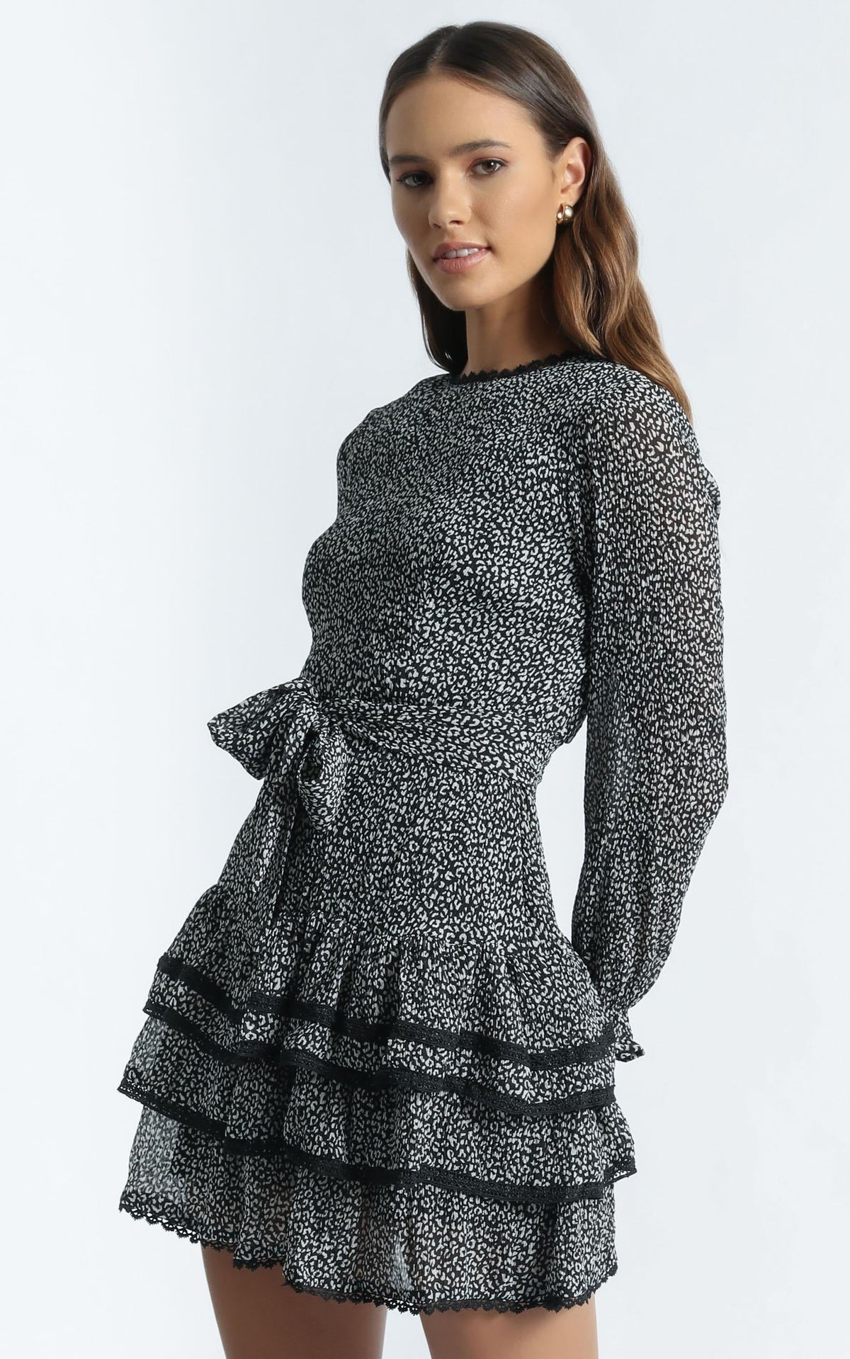 Sara dress in Leopard Print