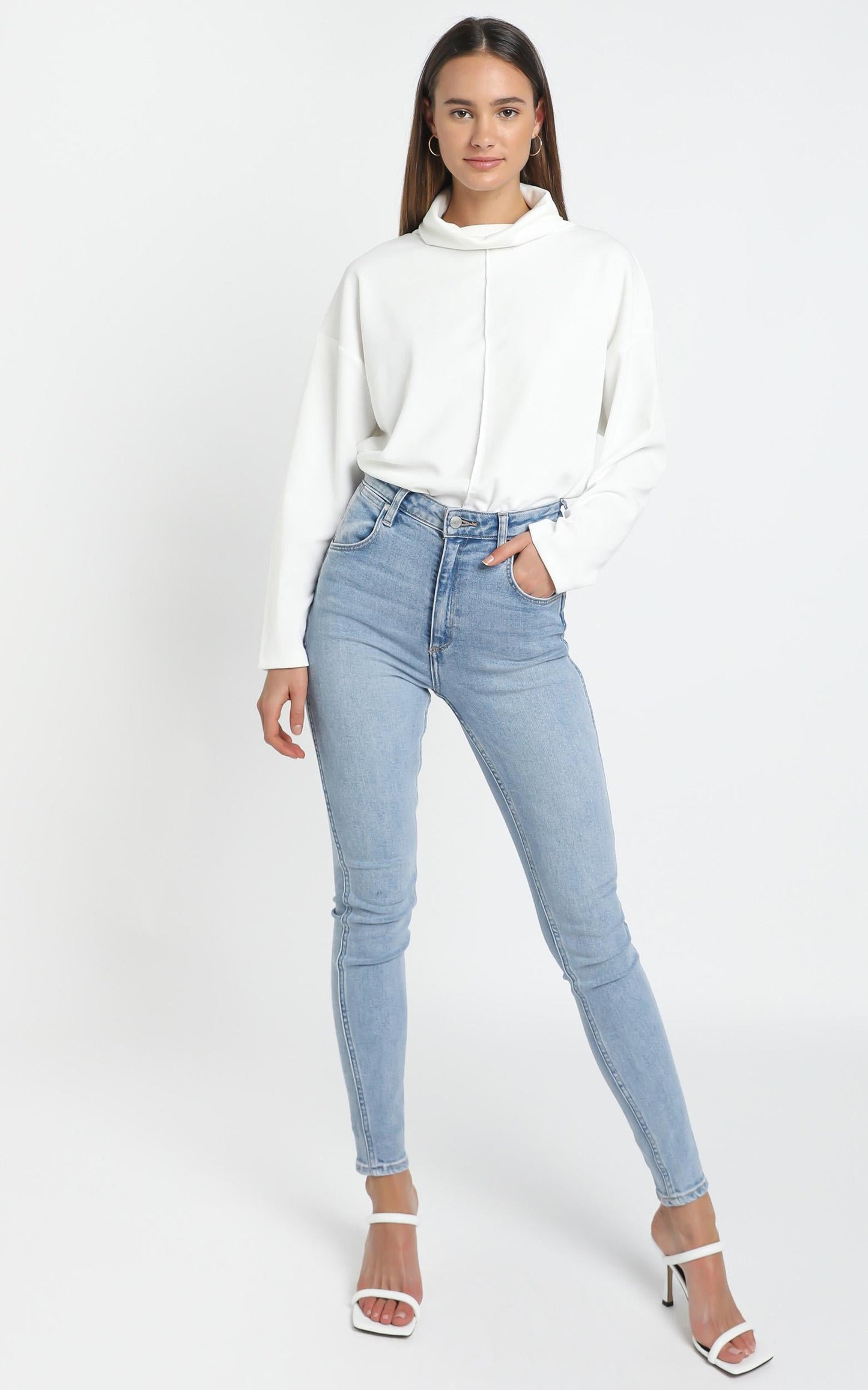 Sara Sweater in White