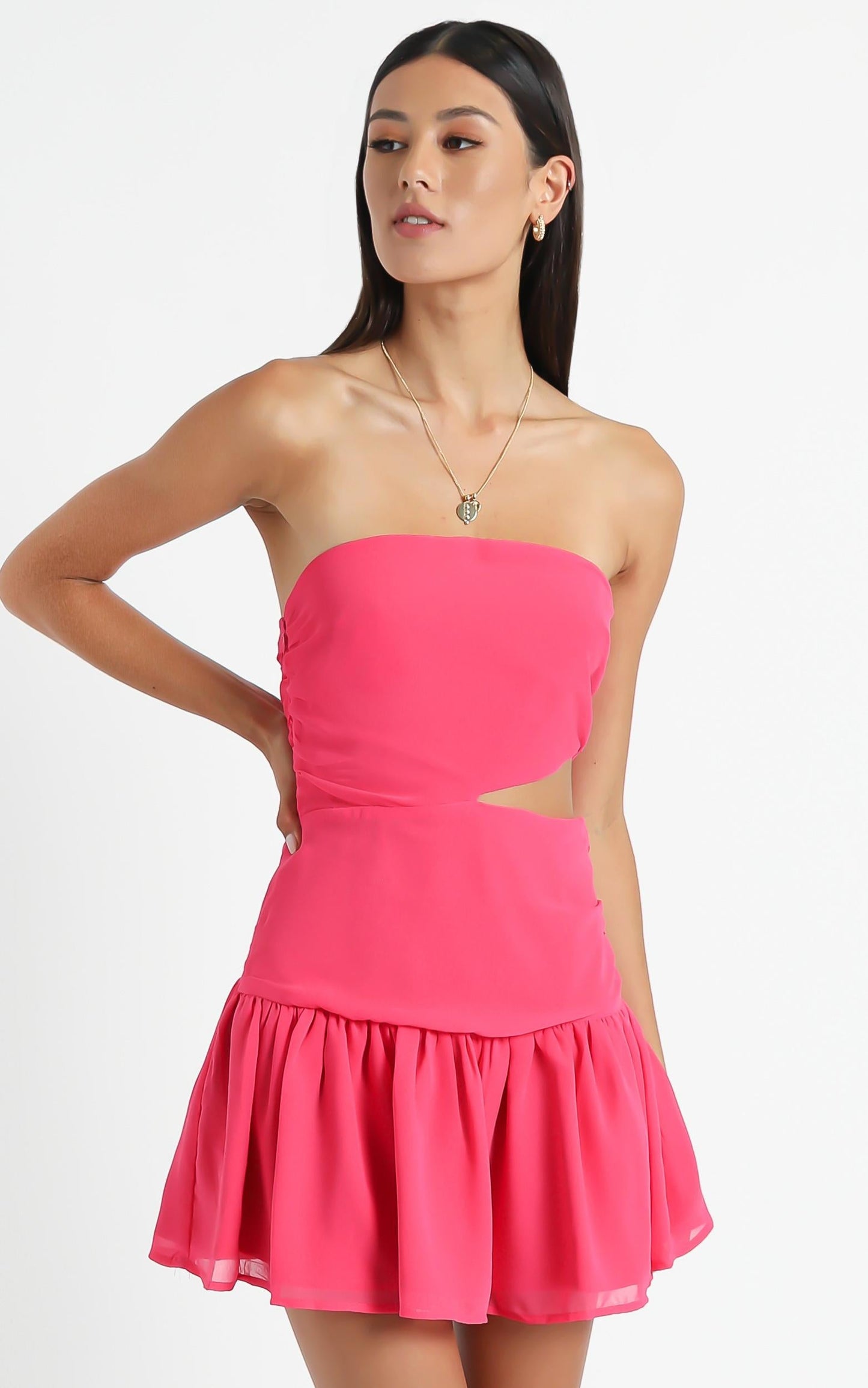 Sazerac Dress in Hot Pink