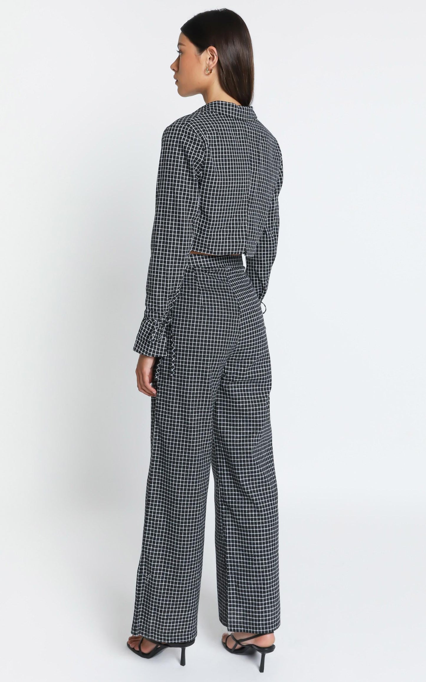 Kalina Pants in Black Check