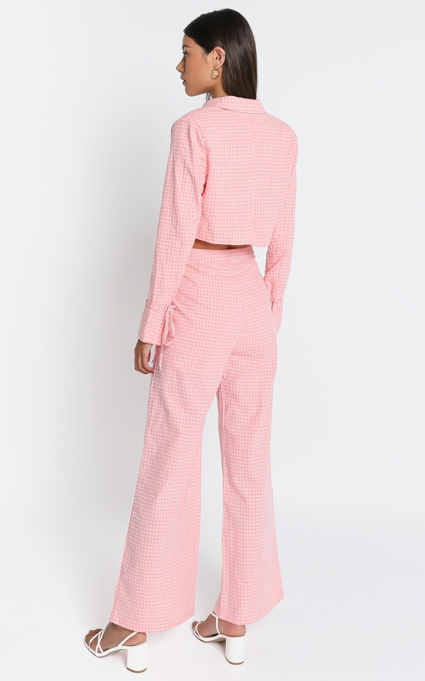 Kalina Pants in Pink Check