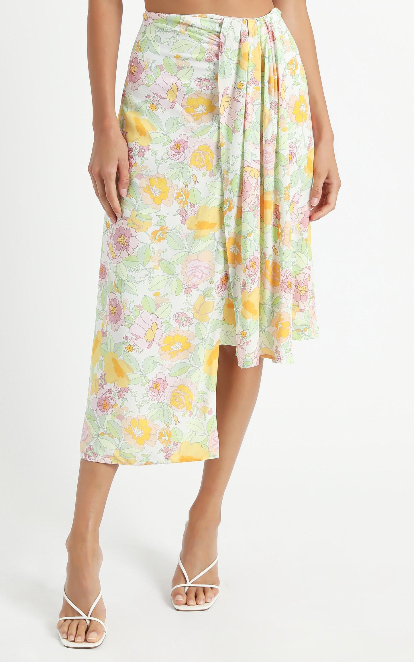 Valley Skirt in Linear Floral