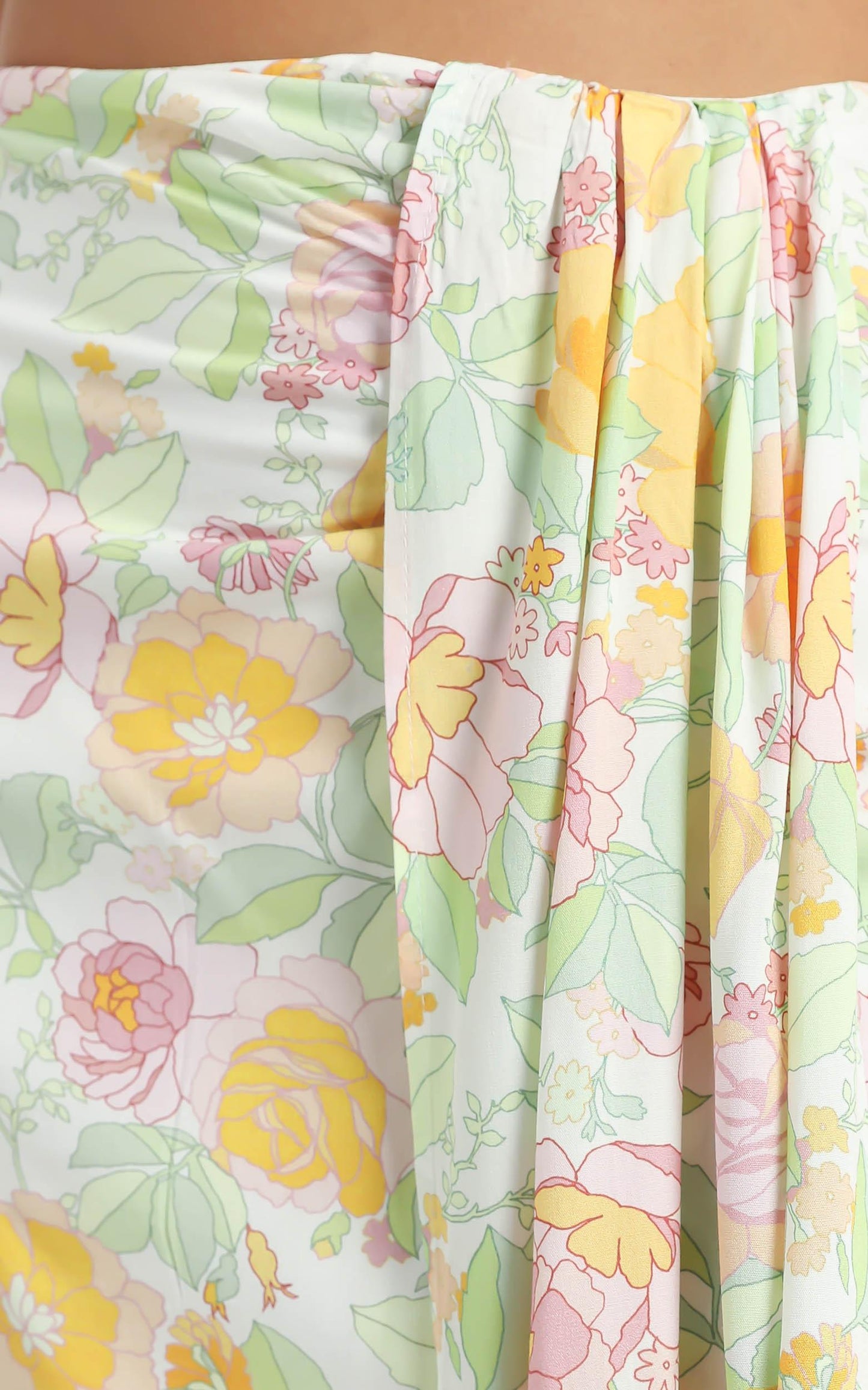 Valley Skirt in Linear Floral