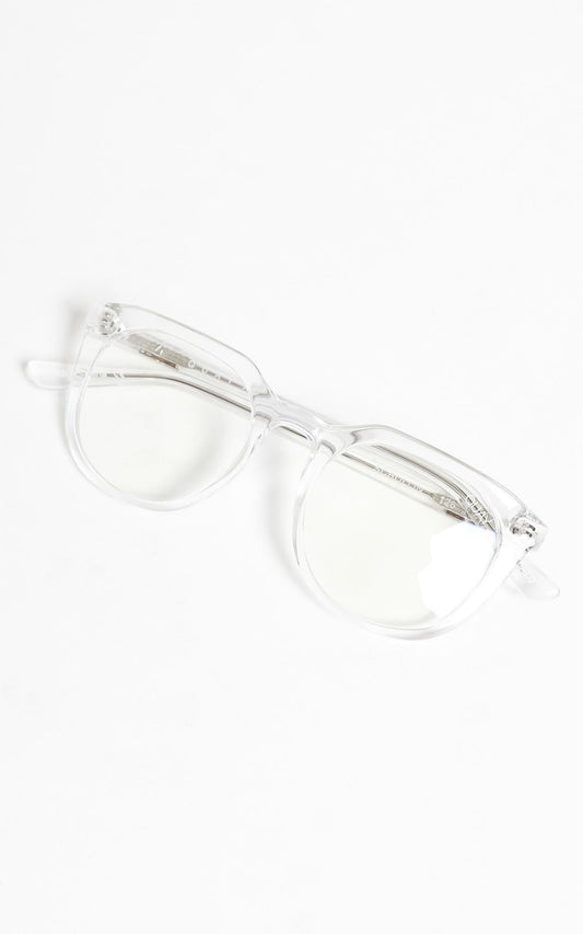 Quay - Scrollin Blue Light Glasses in Clear