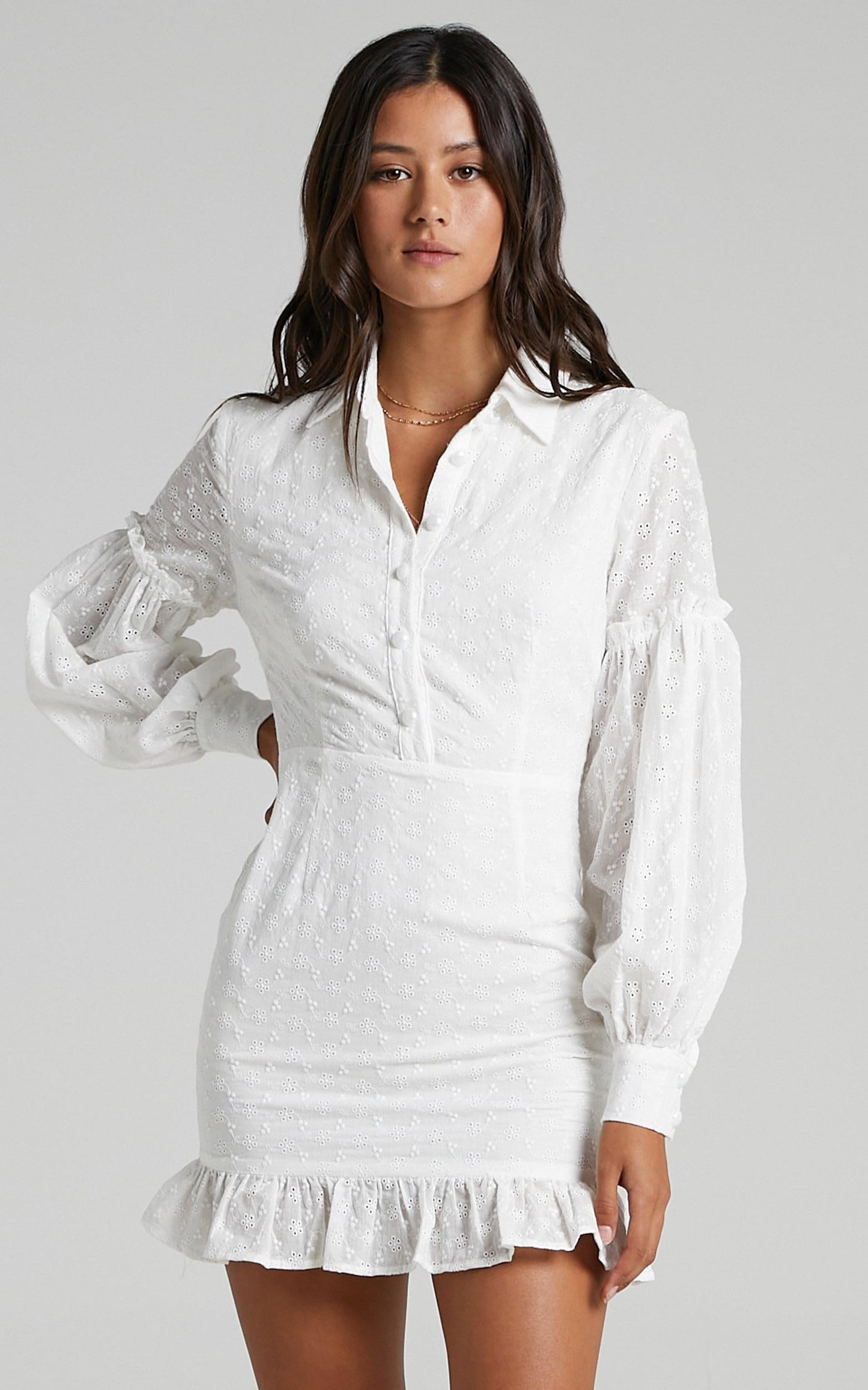 Carine Dress in White
