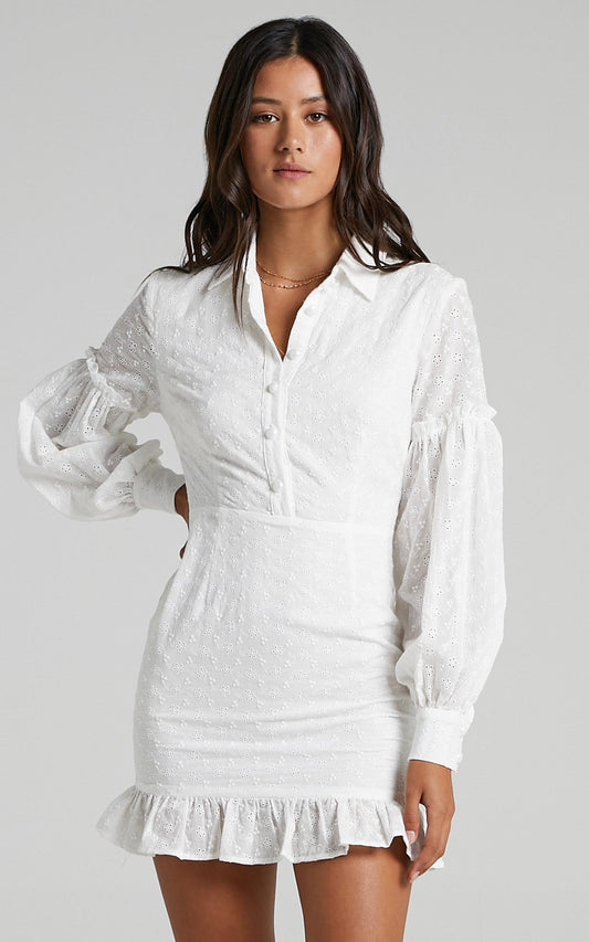 Carine Dress in White