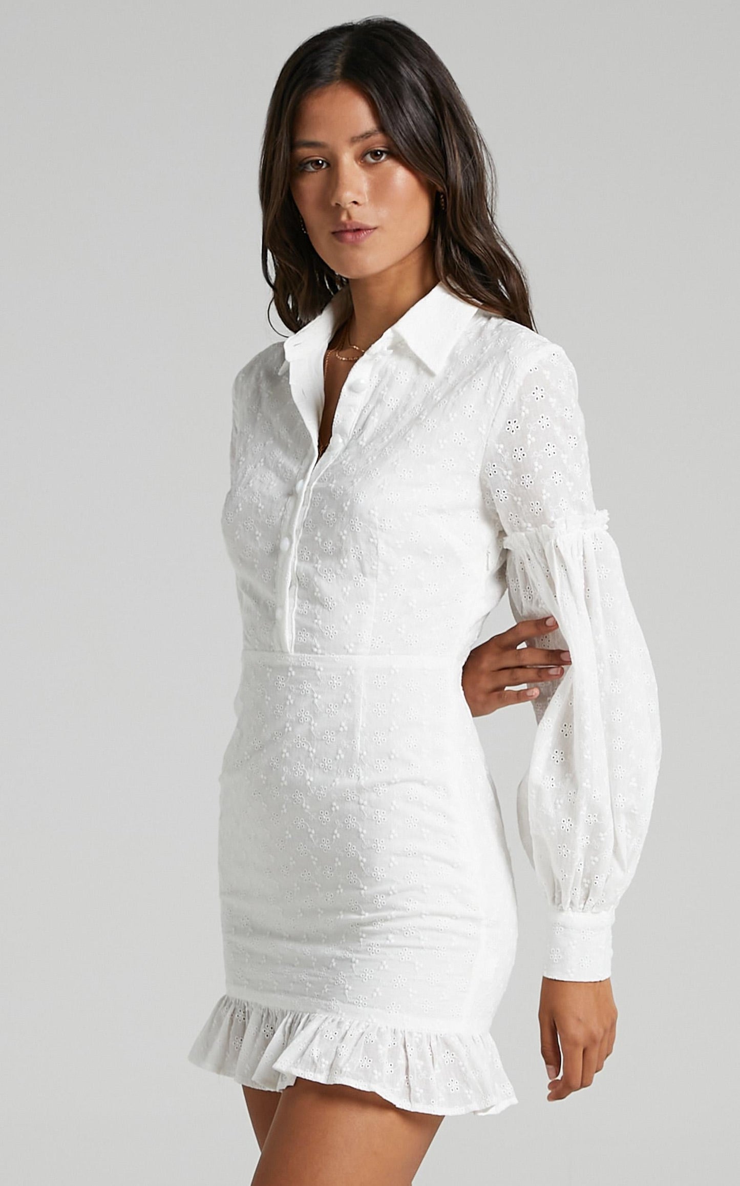Carine Dress in White