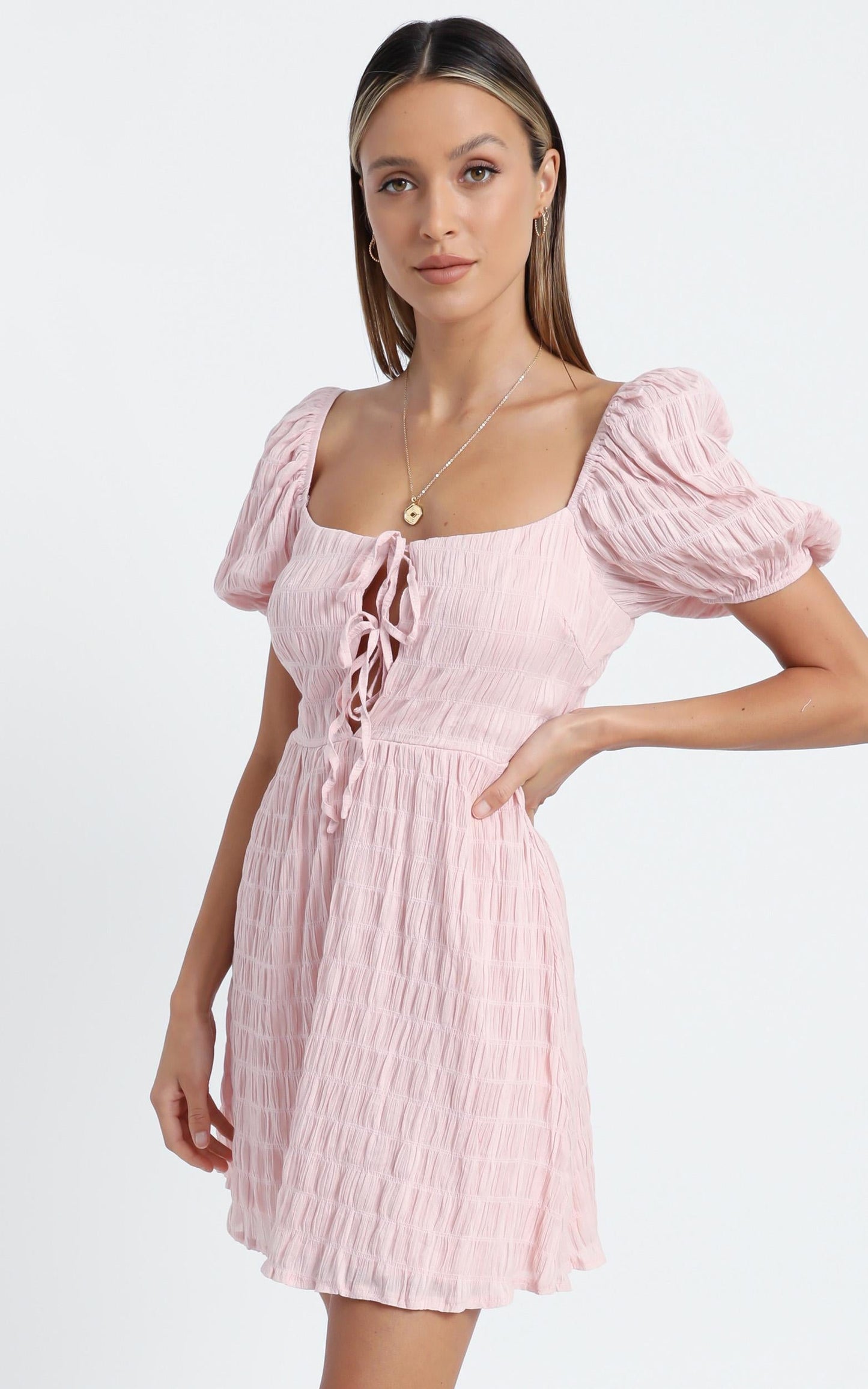 Mirabella Dress in Blush