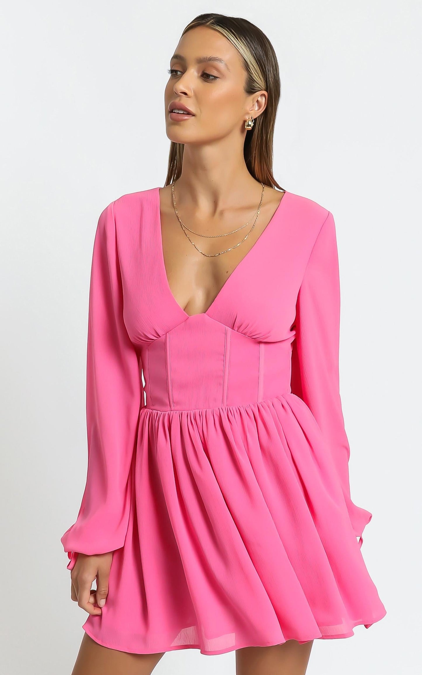 Calista Dress in Pink