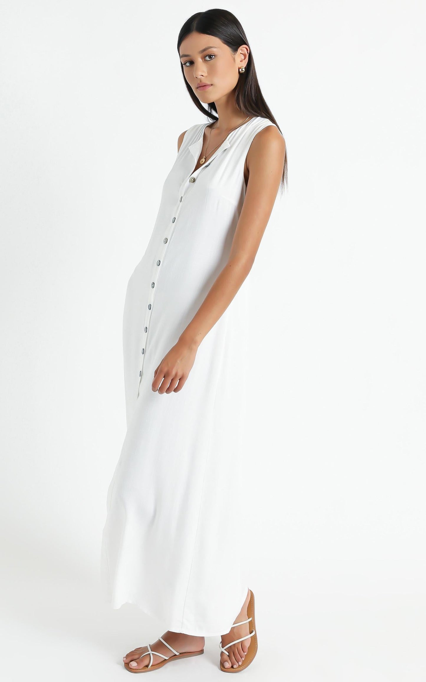 Izmir Midi Dress in White