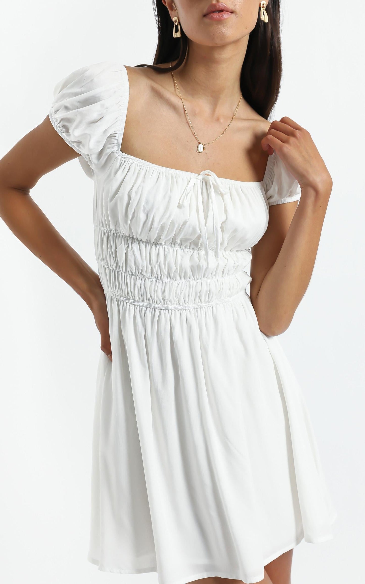 Aiyla Dress in White