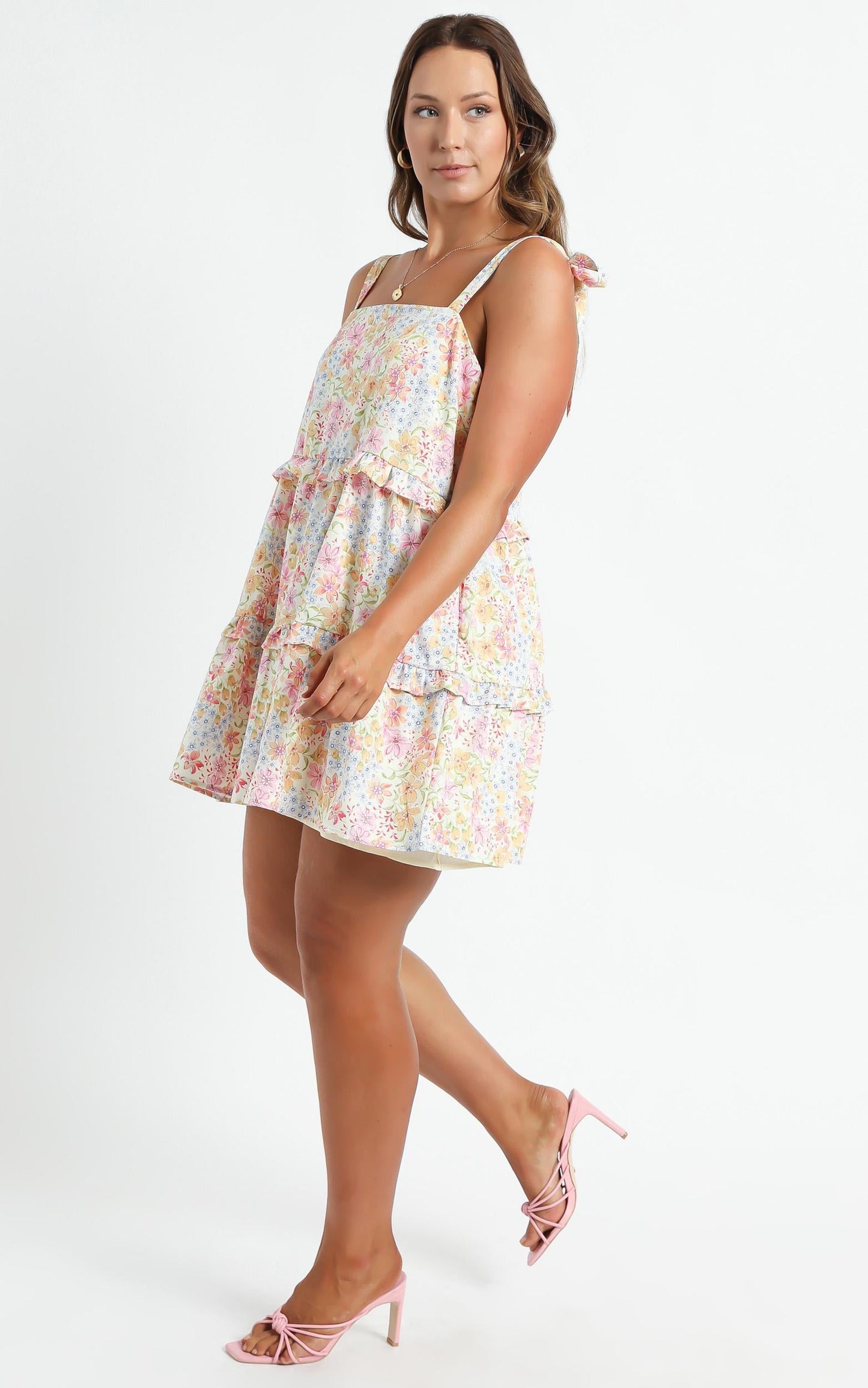 Alimia Dress in Multi Floral
