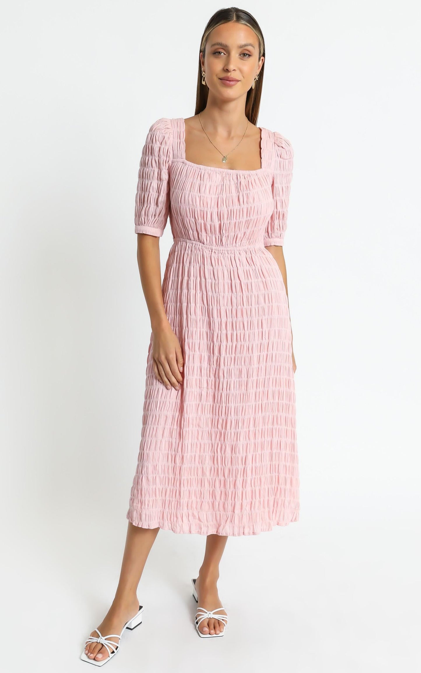 Marfa Dress in Blush