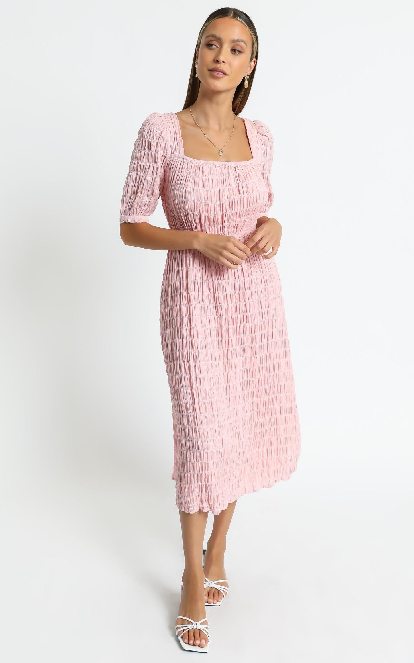 Marfa Dress in Blush
