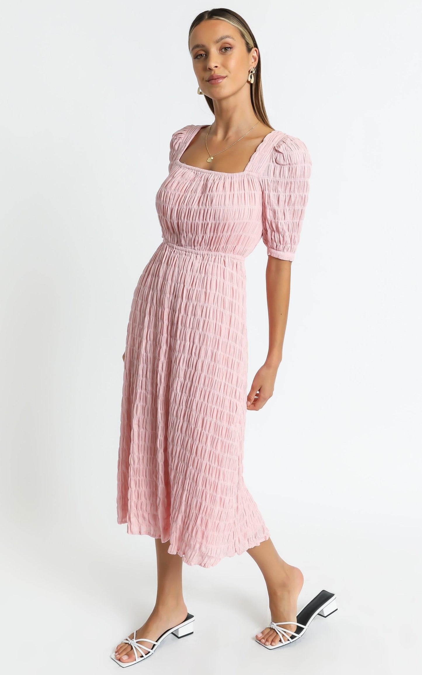 Marfa Dress in Blush