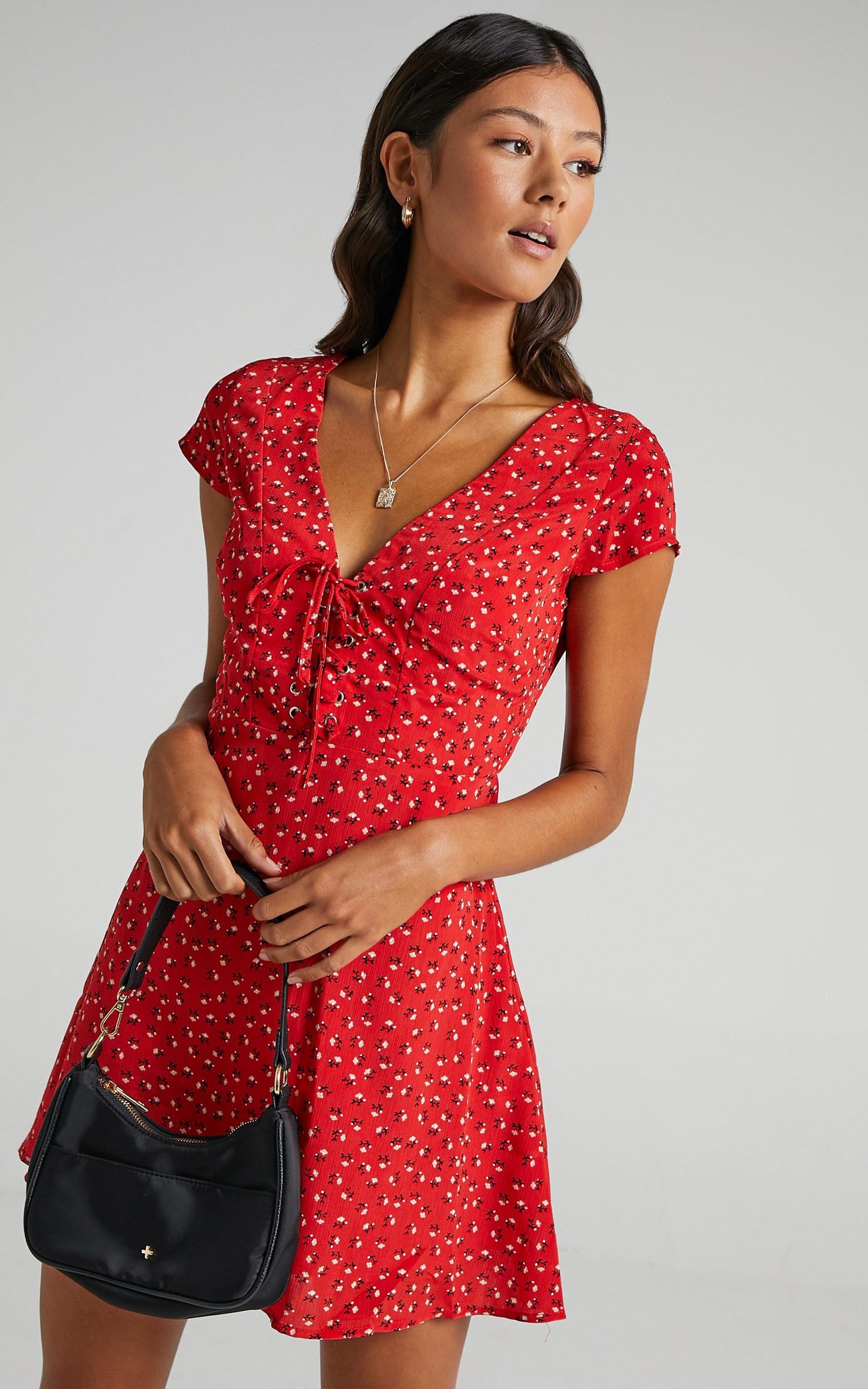 Secret Cure Dress in Red Print