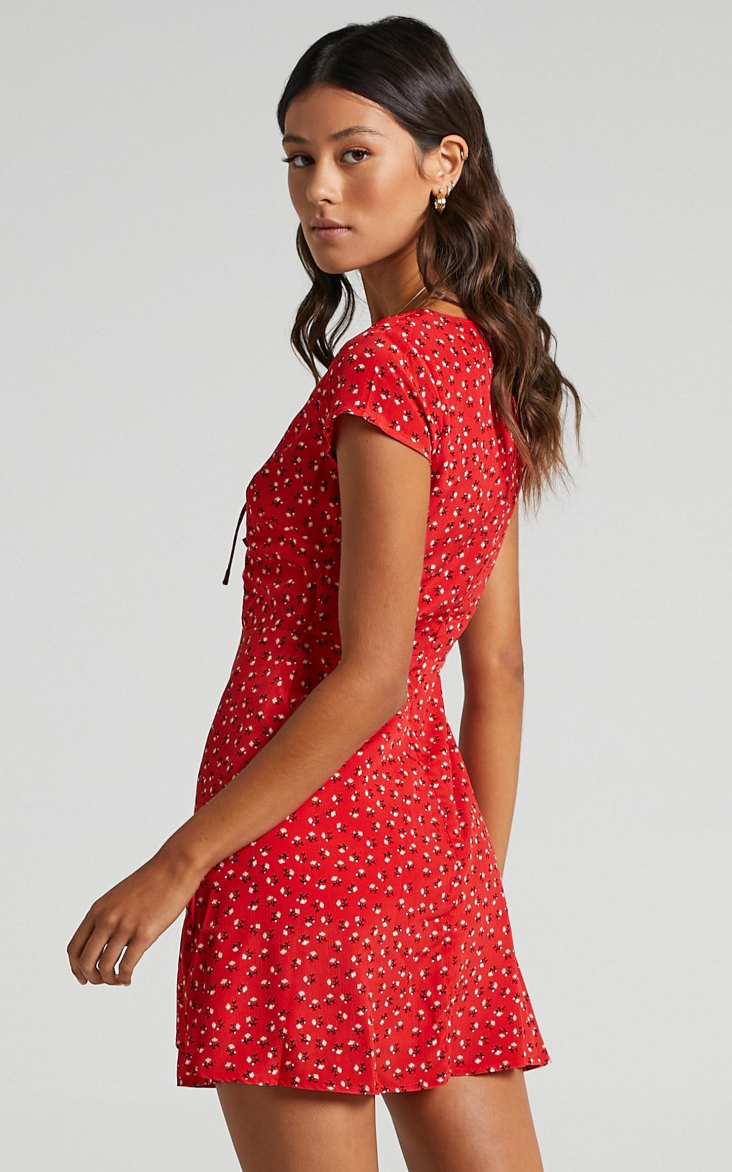 Secret Cure Dress in Red Print