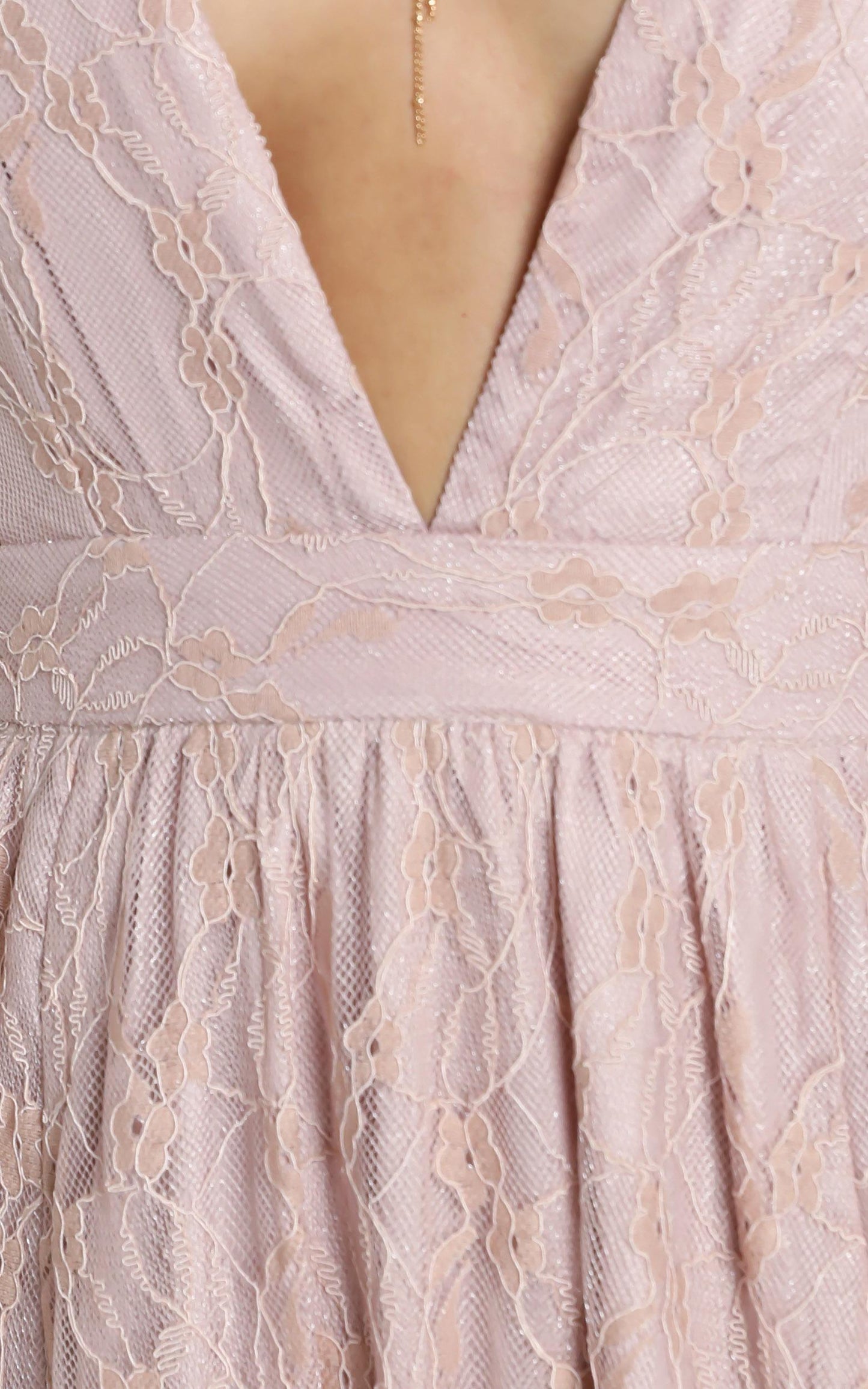 See Some Places Dress in Blush Lace