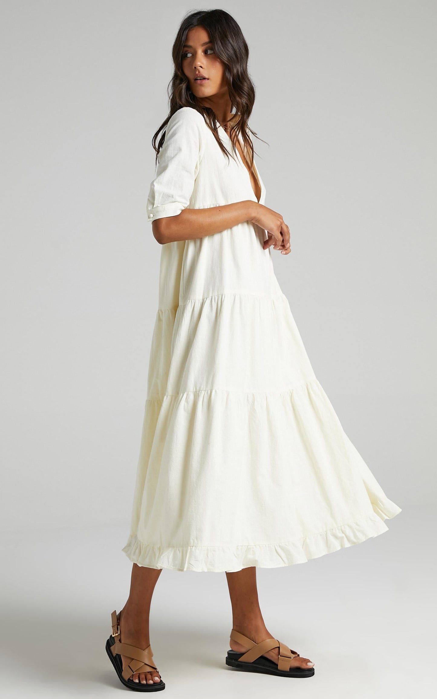 Serilda Dress in Cream