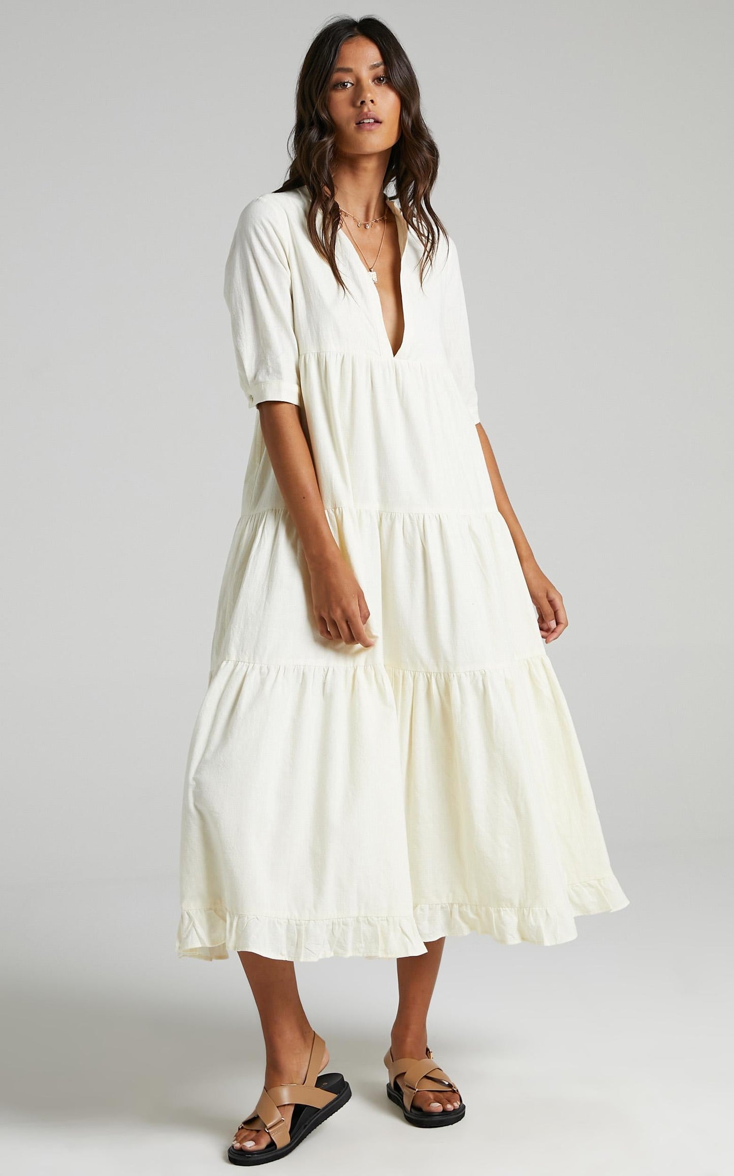 Serilda Dress in Cream
