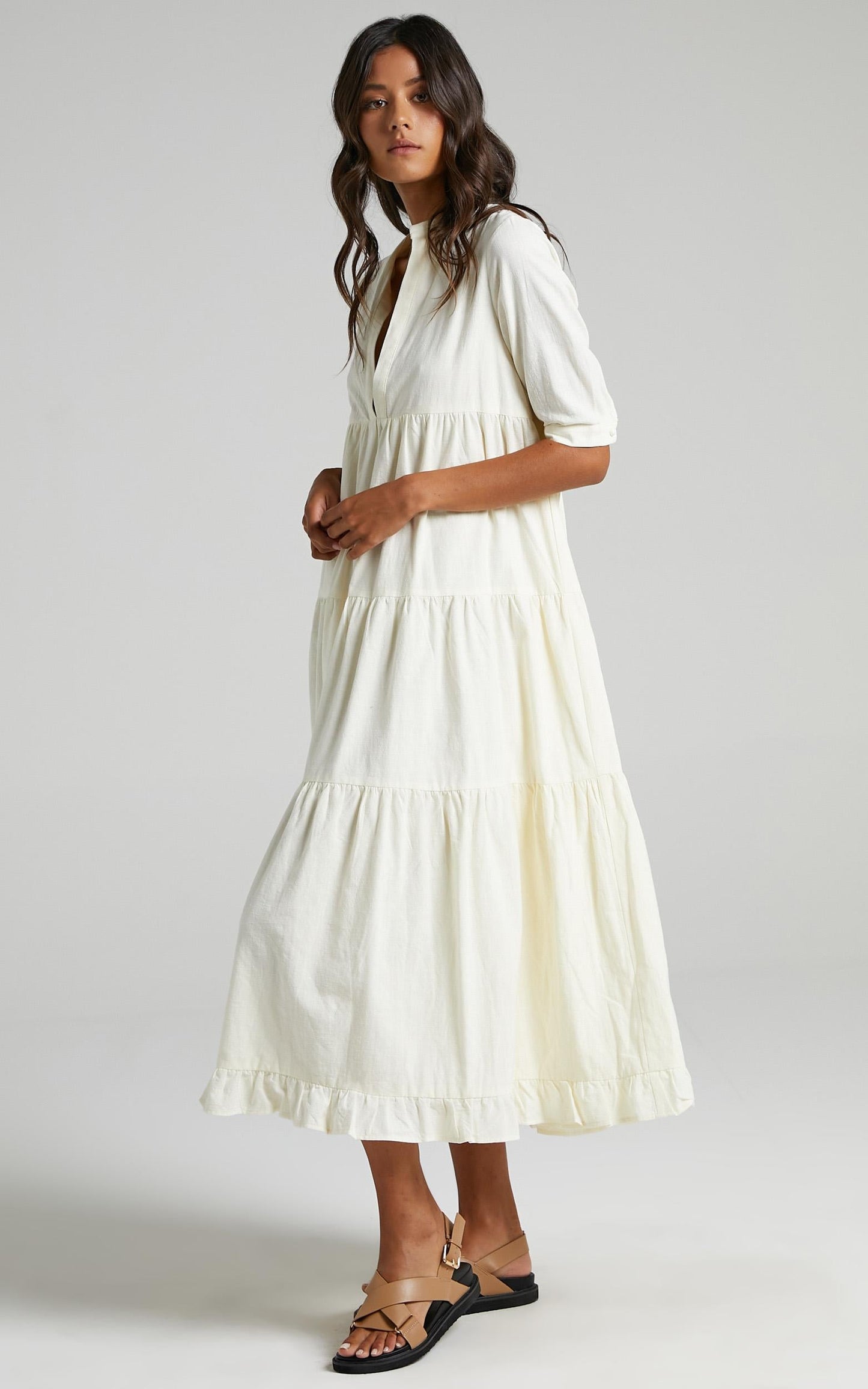 Serilda Dress in Cream