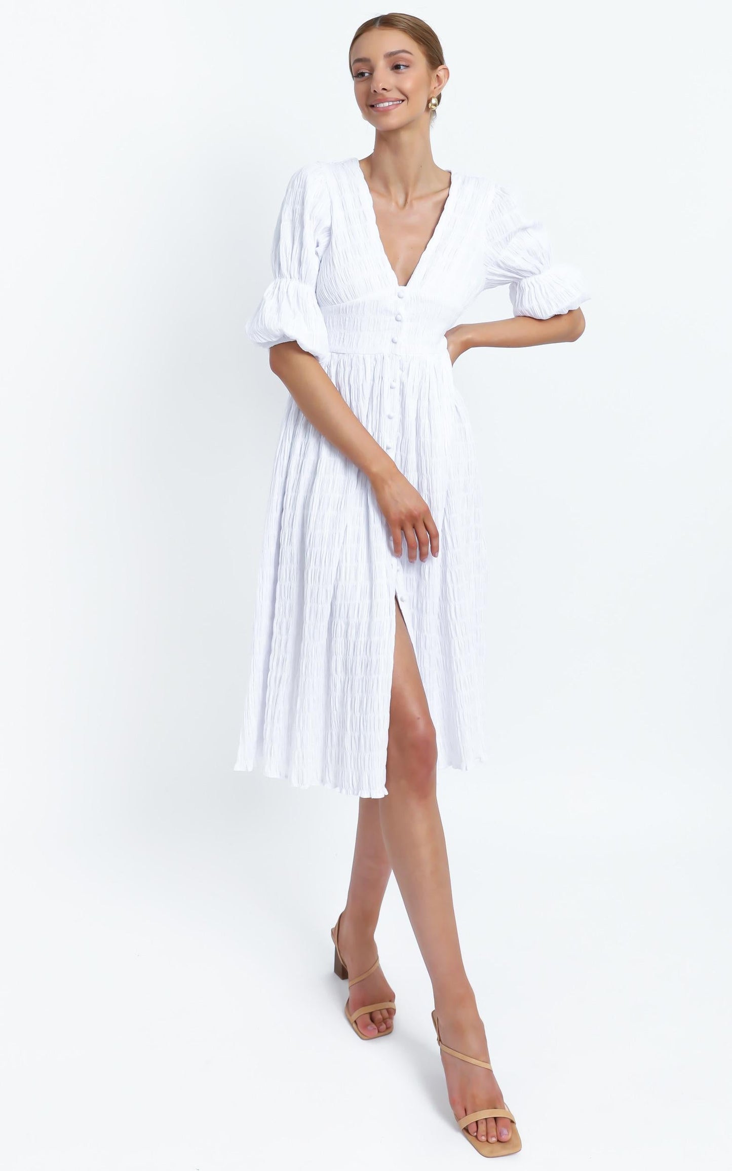 Seychelles Dress in White