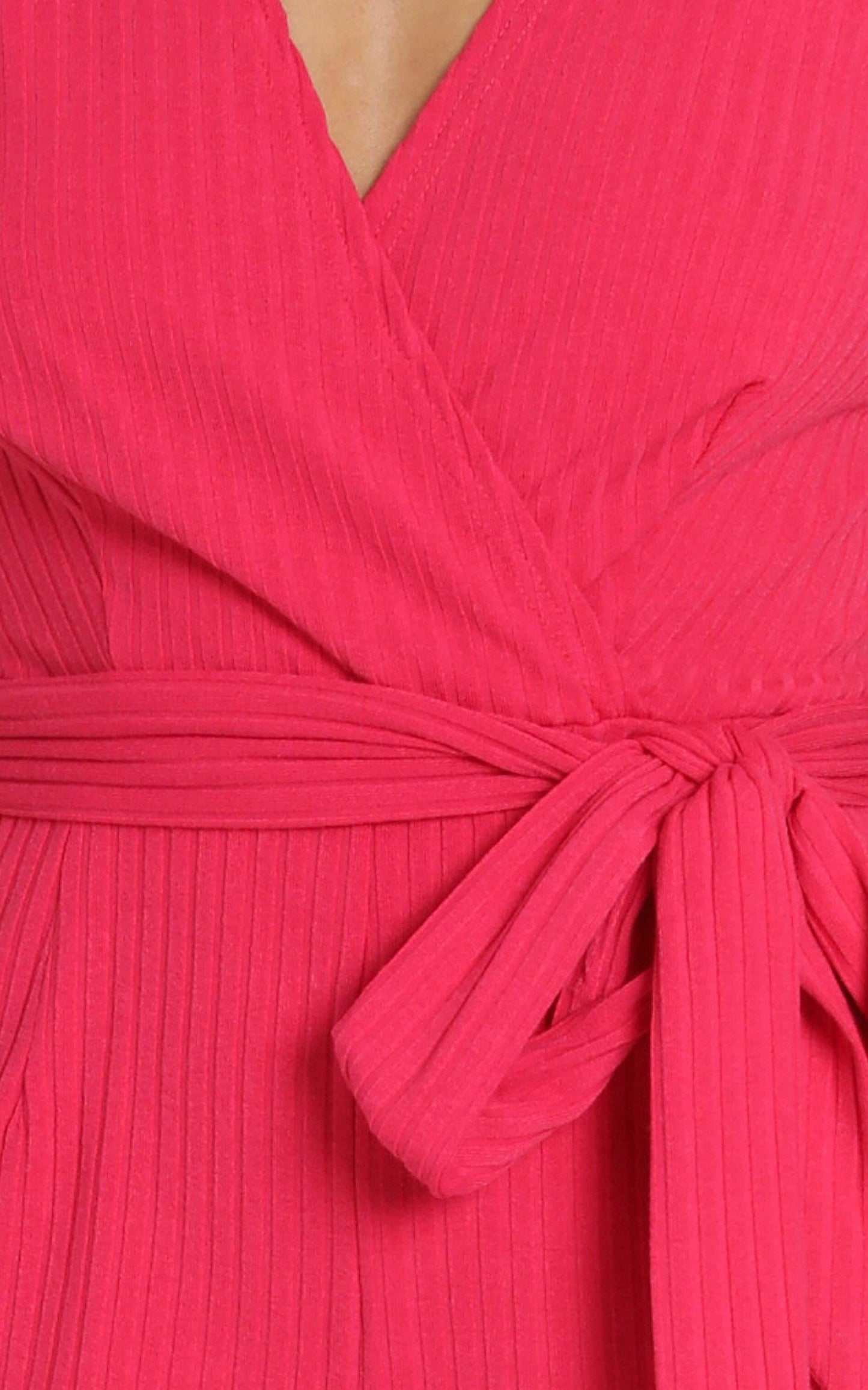 Star Gal Playsuit In Hot Pink Rib