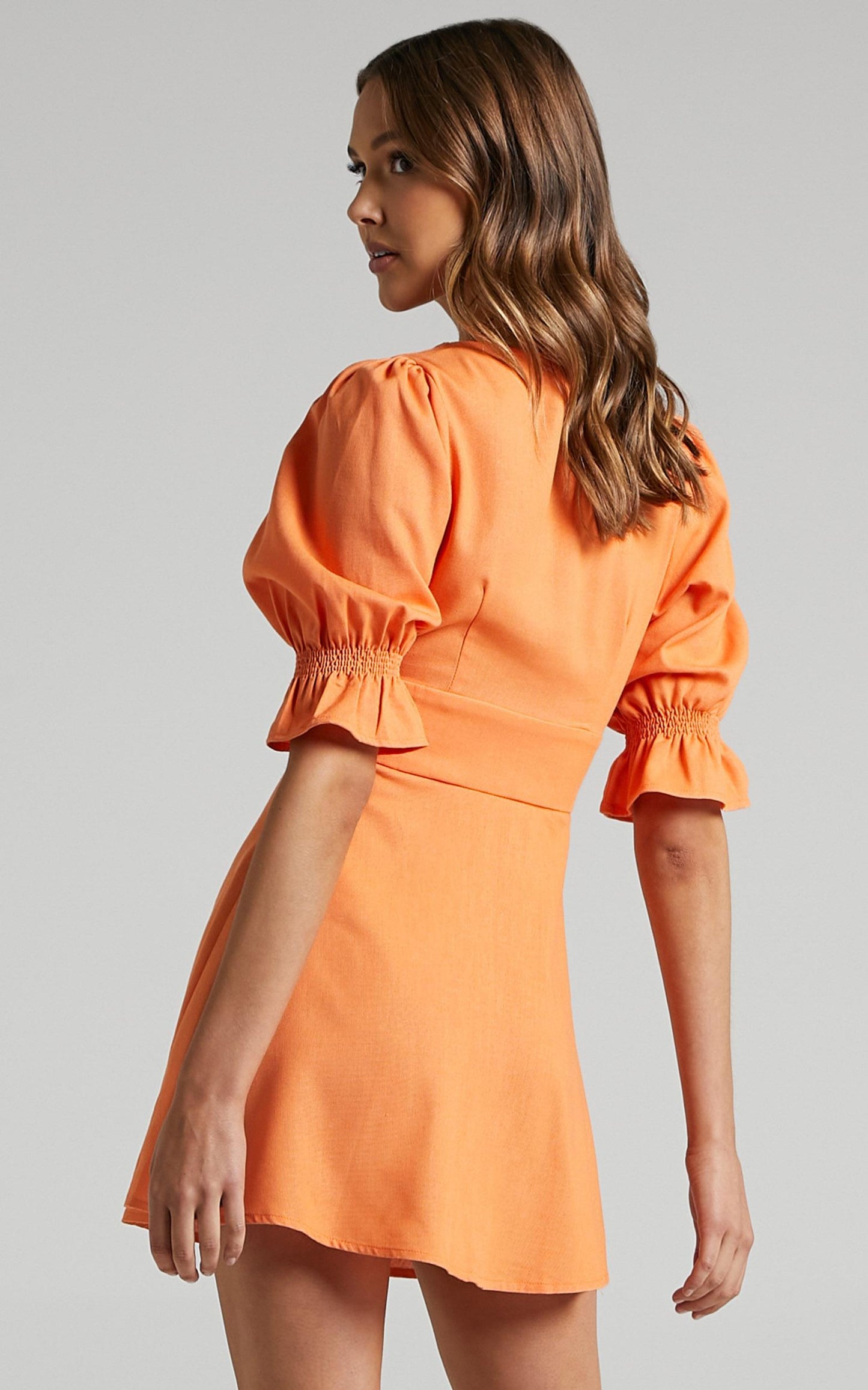 Tayla Dress in Tangerine