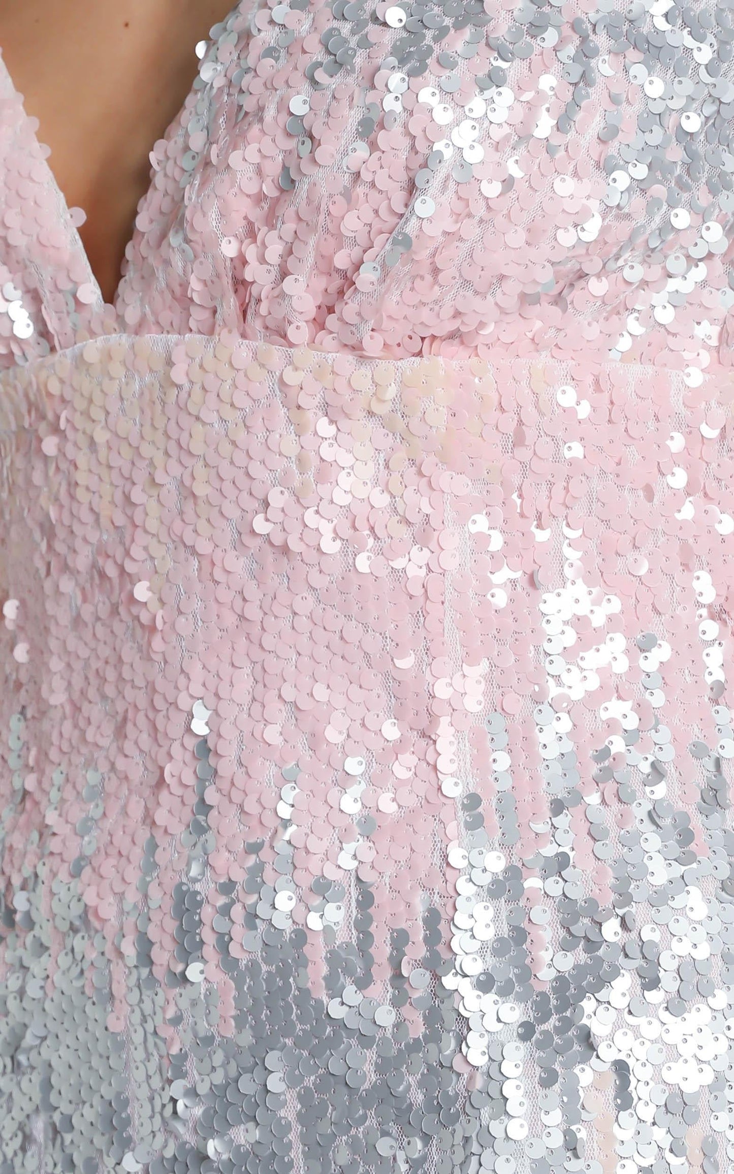 Shining Bright Dress In Multi Sequin