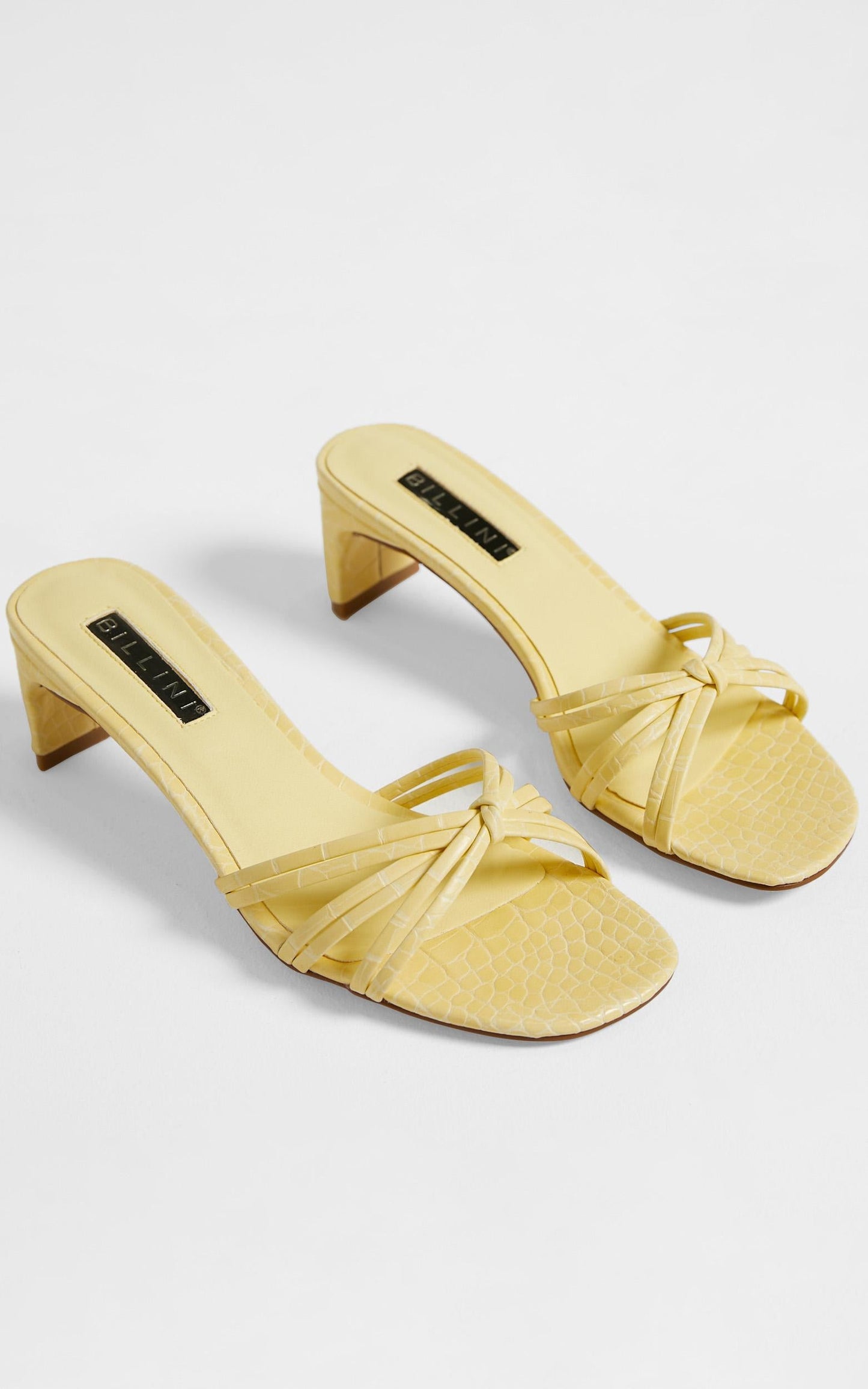 Billini - Siana Heels in Lemon Croc