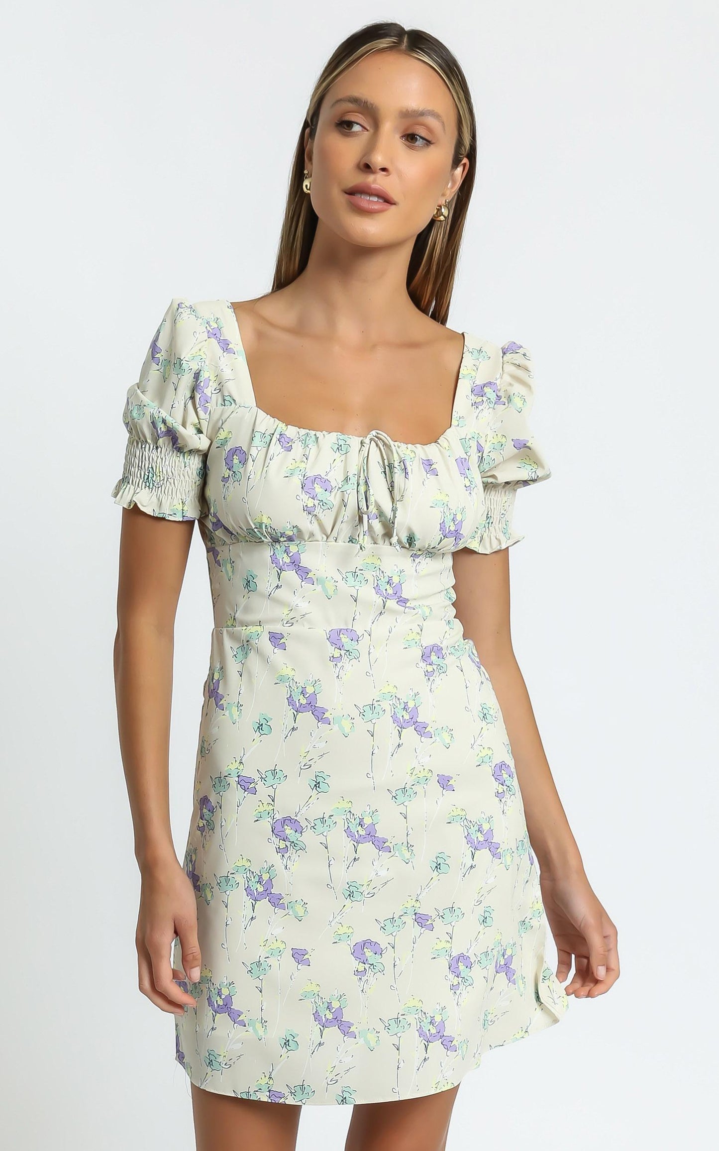 Sierra Dress in Yellow Floral