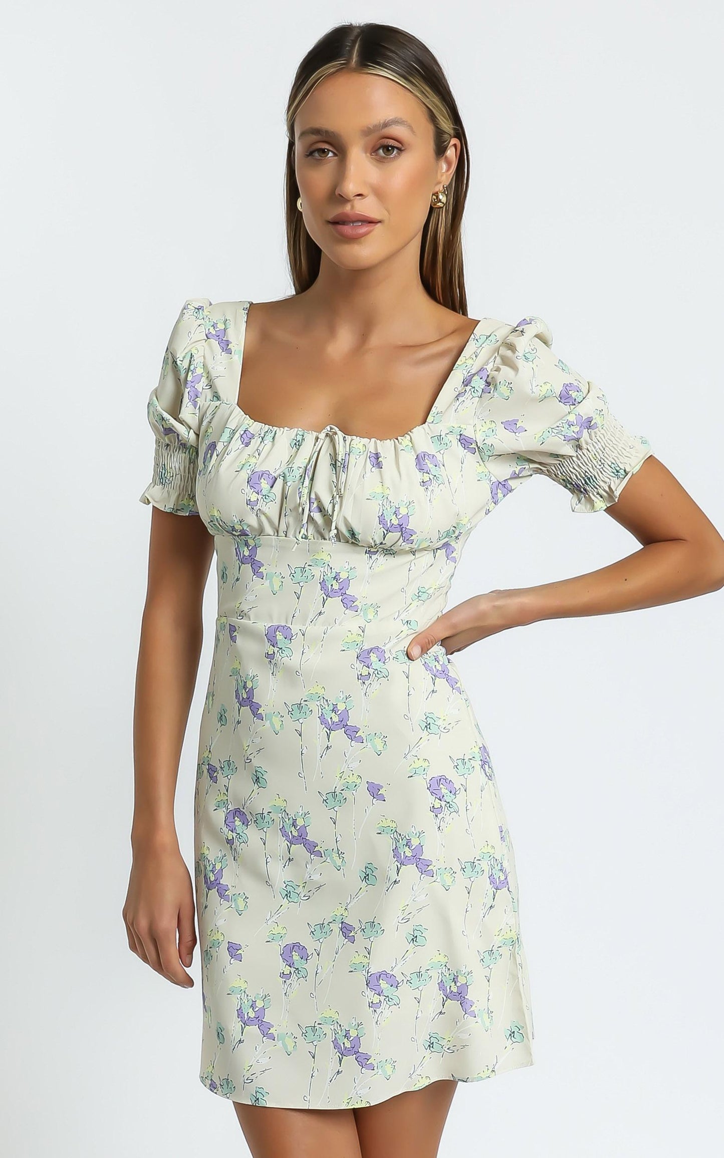 Sierra Dress in Yellow Floral