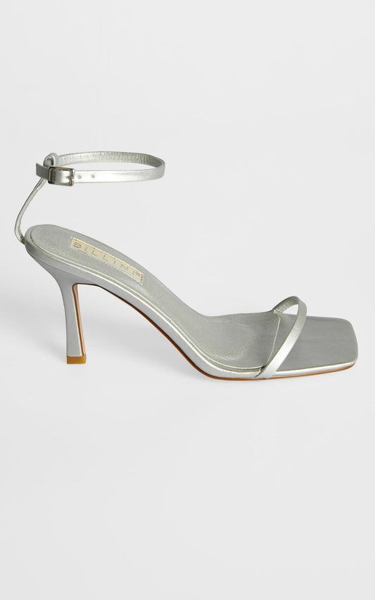 Billini - Salsa Heels in Matte Silver