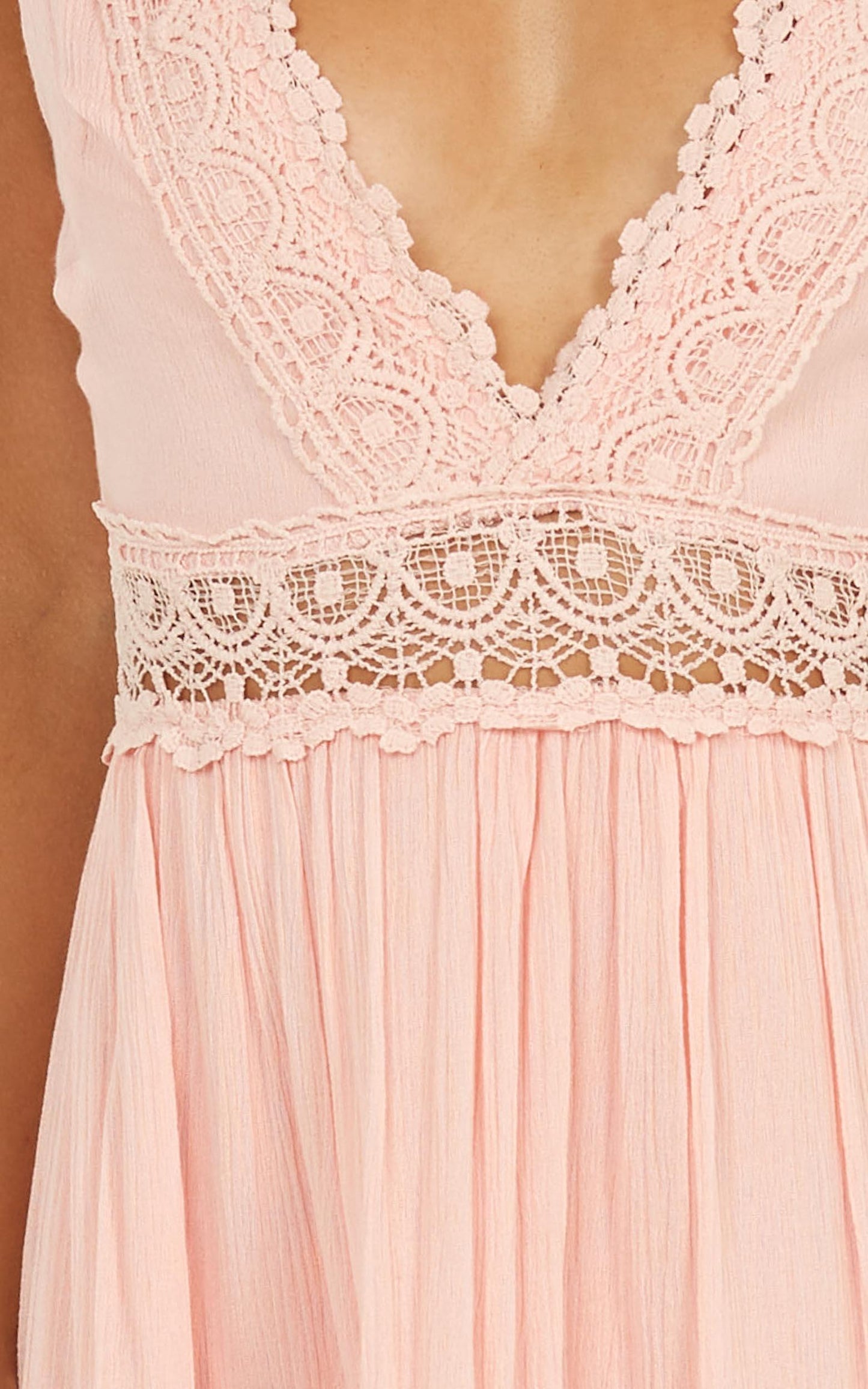 Simple As That Dress In Blush