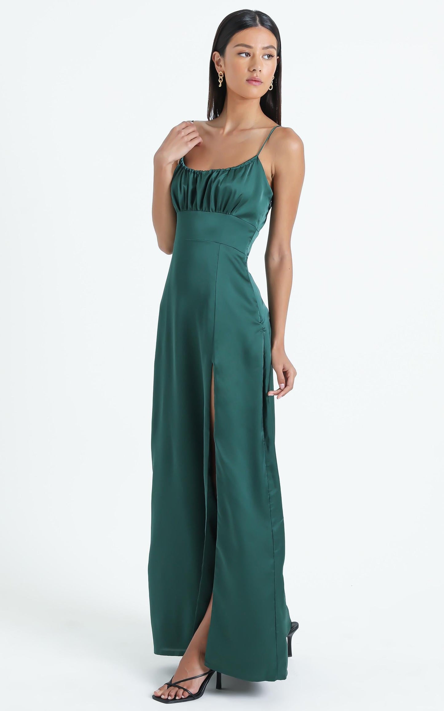 Simply Want You Dress in Emerald