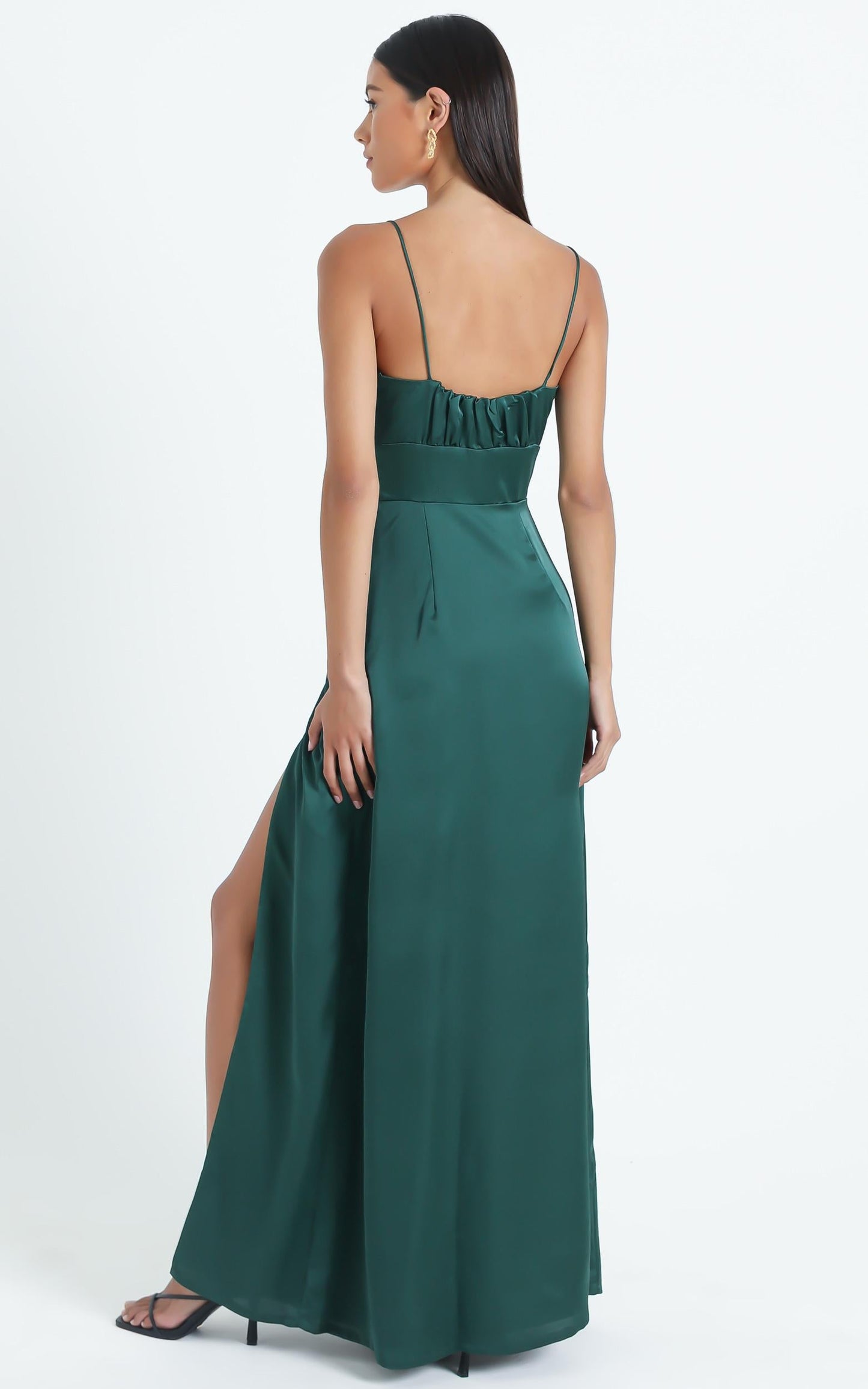 Simply Want You Dress in Emerald