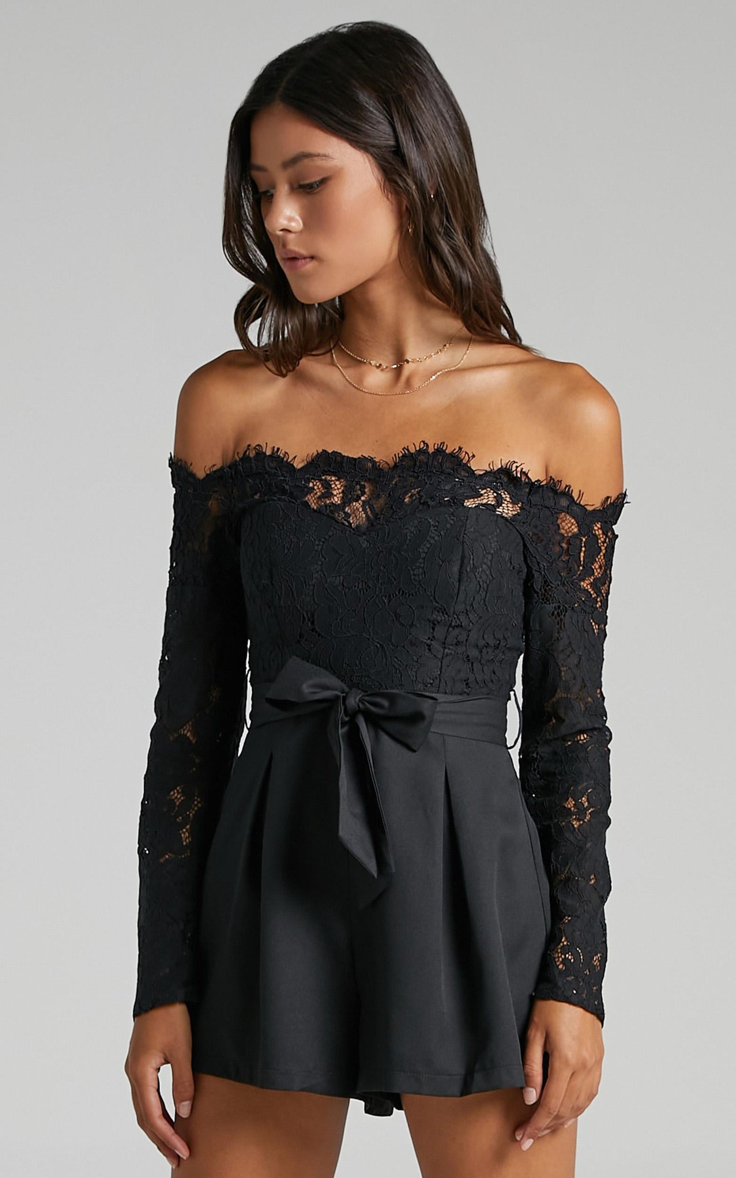 Since Youve Been Gone Playsuit in Black