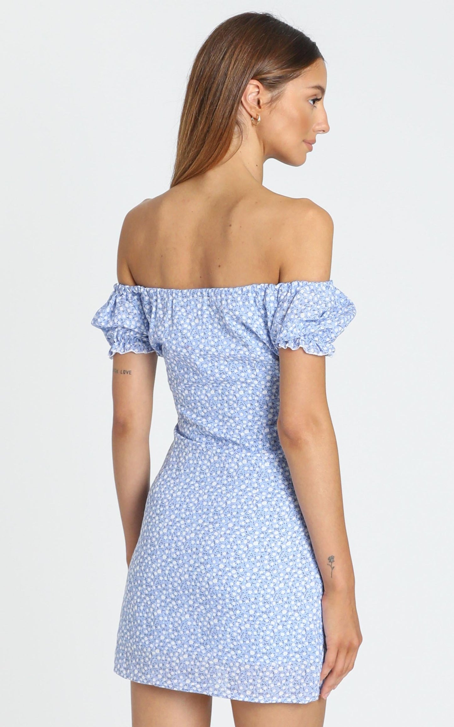 Sinead Dress in Blue Floral