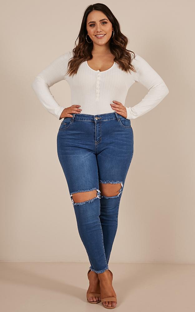 Love On The Weekend Bodysuit In White